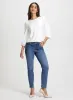 Lace Front Top & Straight Leg Jeans sold by Laura