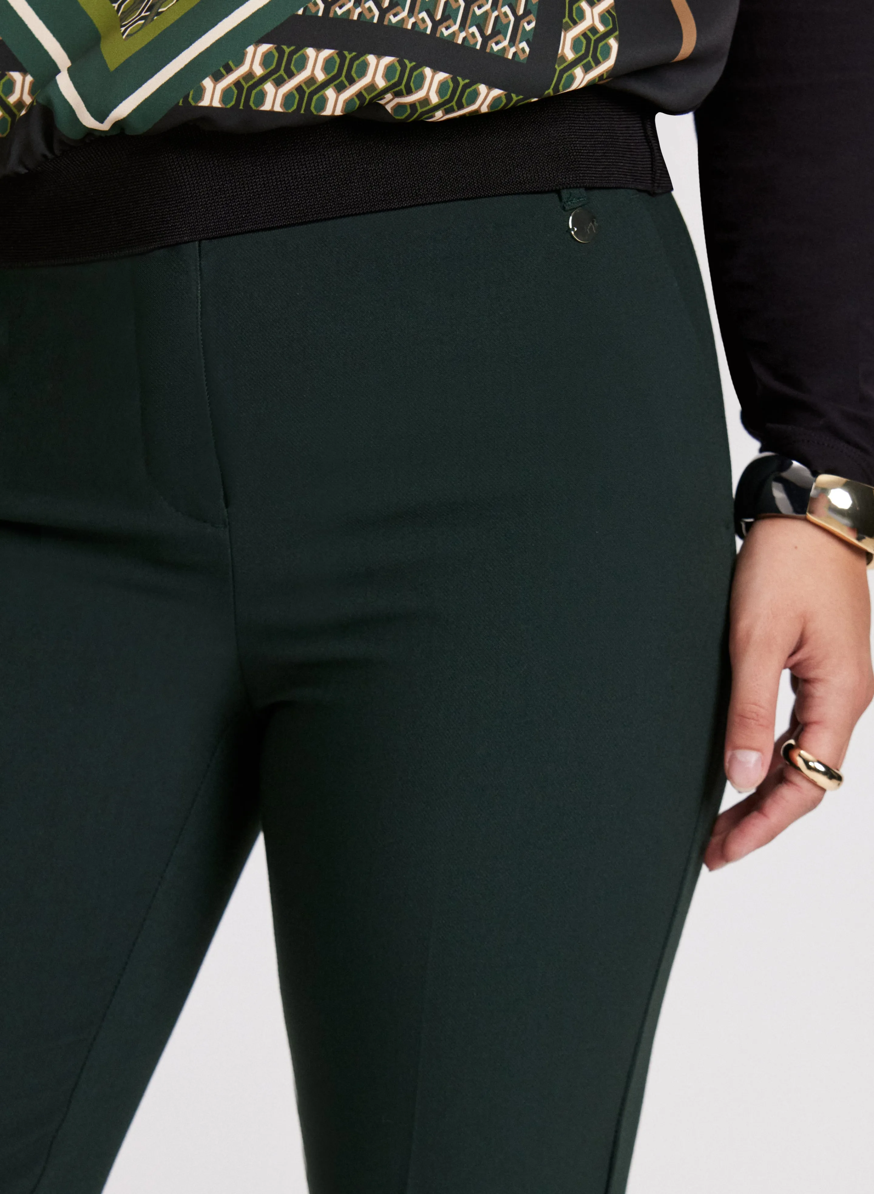 Emma Slit Hem Slim-Leg Pants – Short sold by Laura product image thumbnail 5