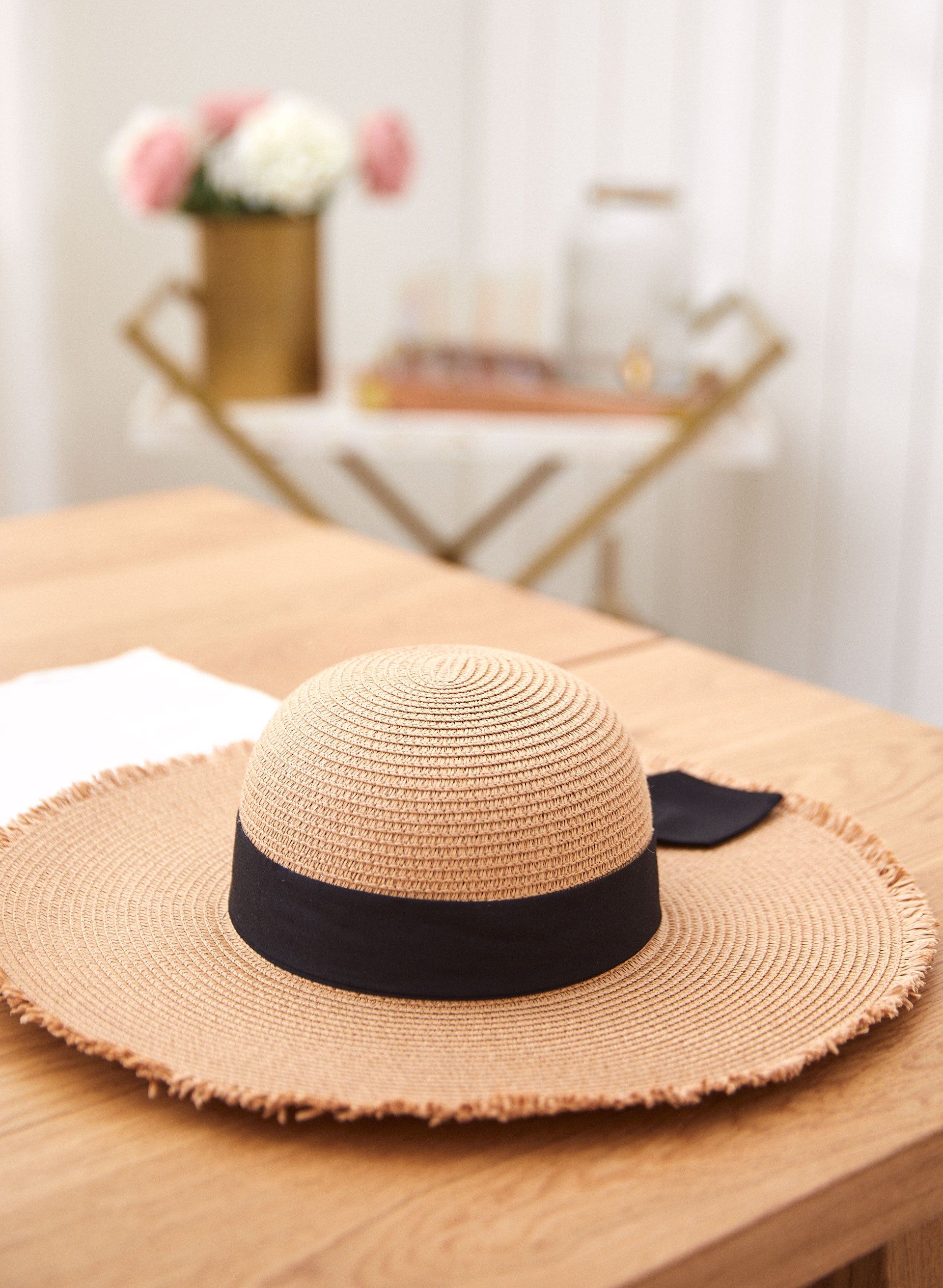 Bow Detail Wide Brim Hat sold by Laura product image thumbnail 2