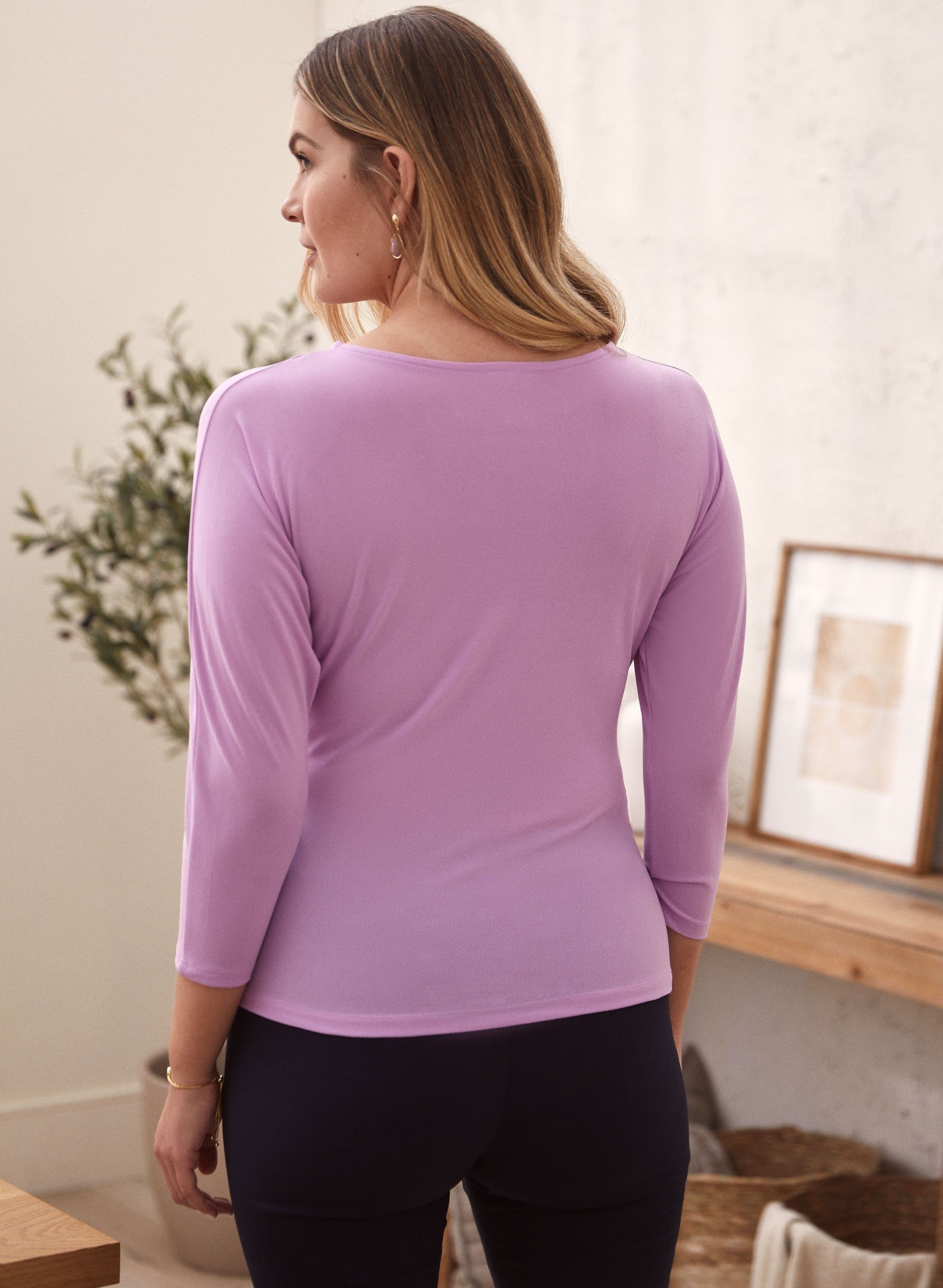 Side Detail Dolman Sleeve Top sold by Laura product image thumbnail 4
