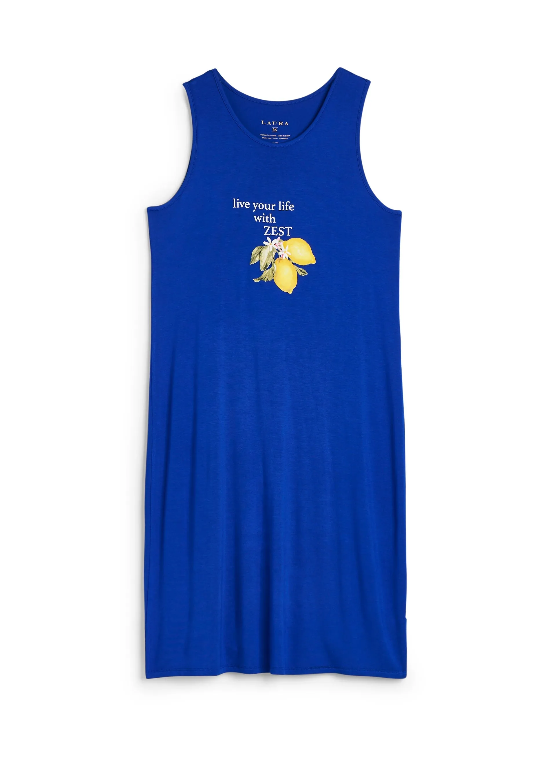Lemon & Slogan Print Sleepshirt sold by Laura product image thumbnail 5