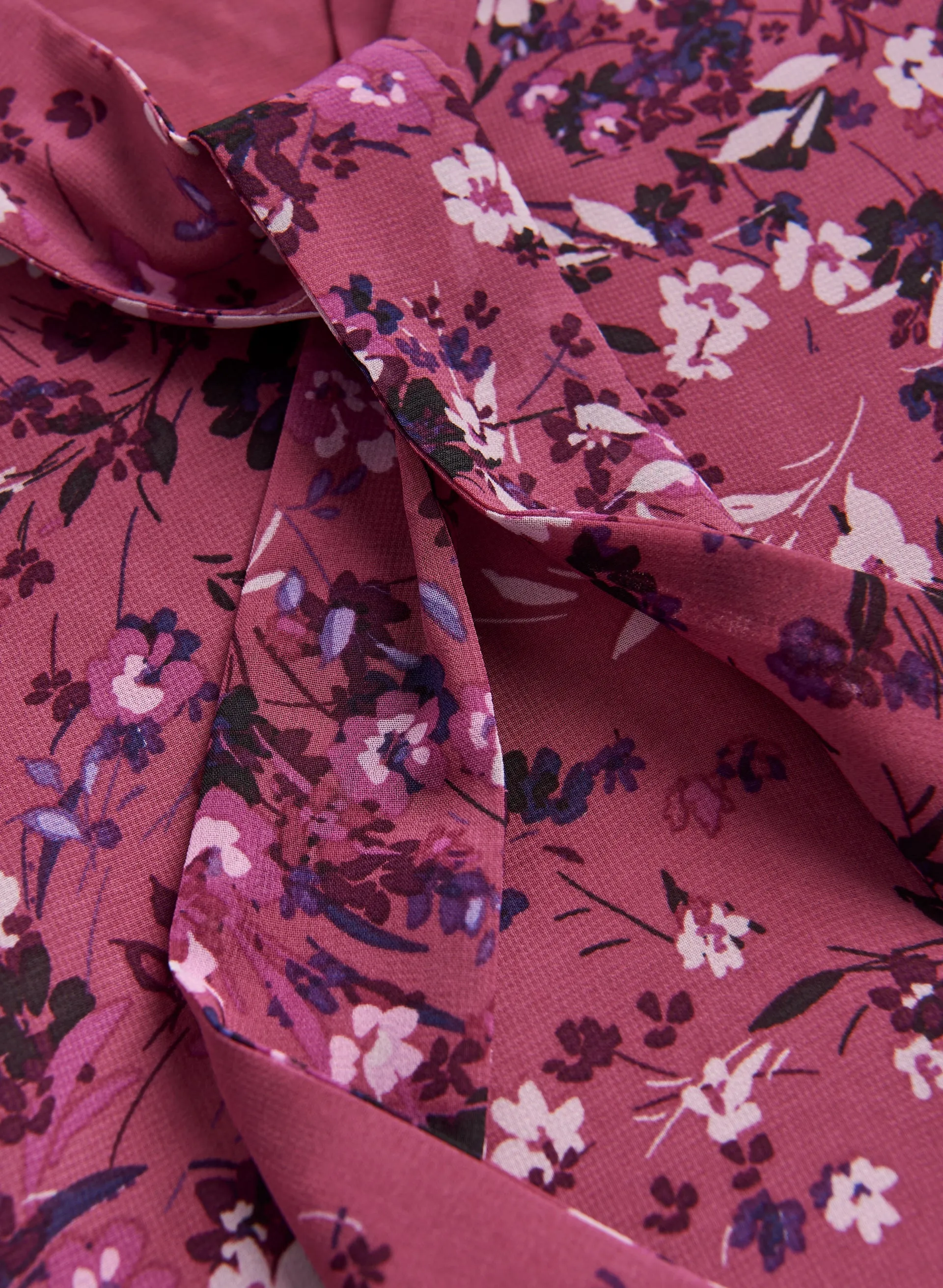 Floral Print Tie Neck Blouse sold by Laura product image thumbnail 5