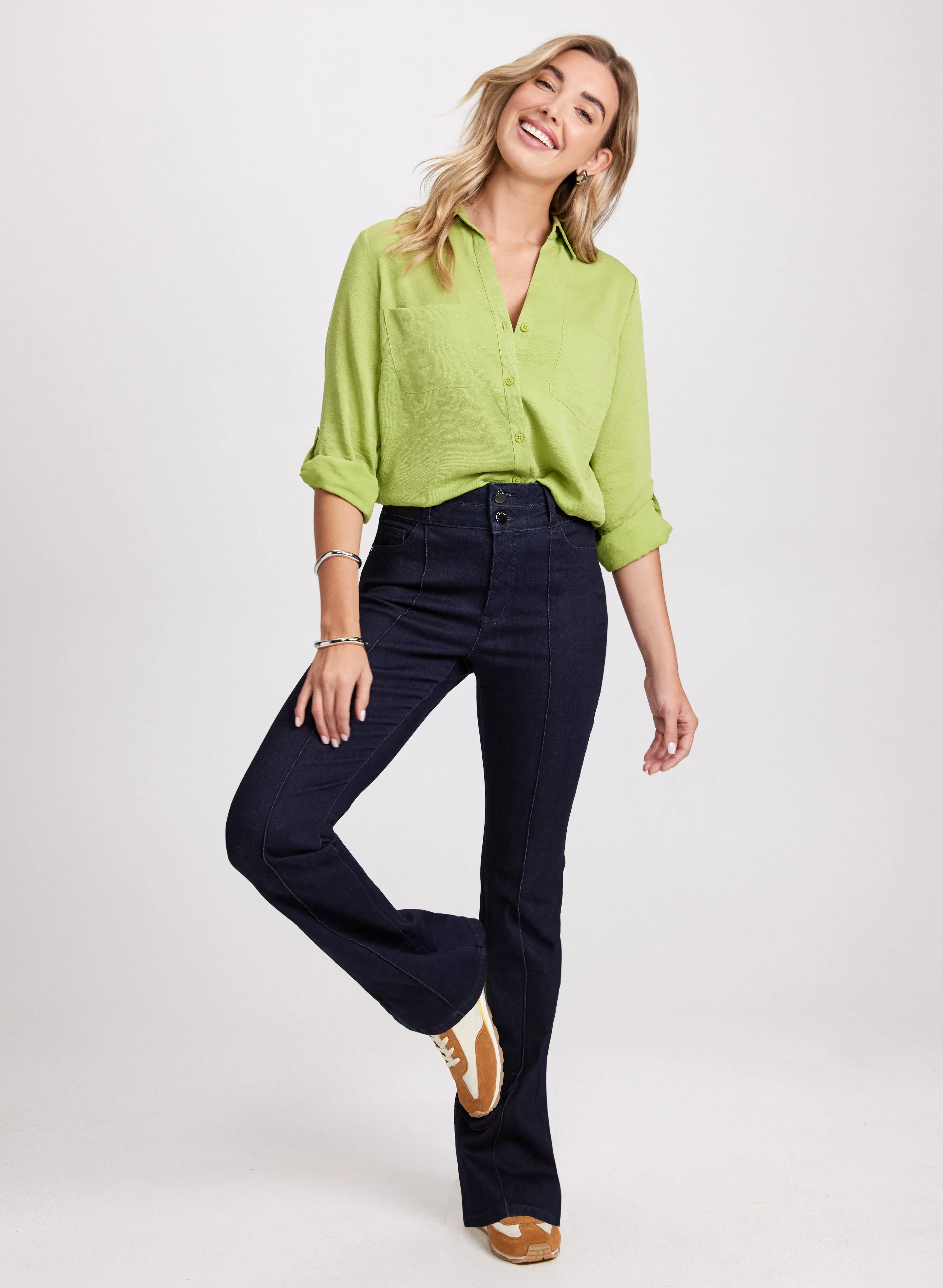 Ruched Button-Down Blouse sold by Laura product image thumbnail 3