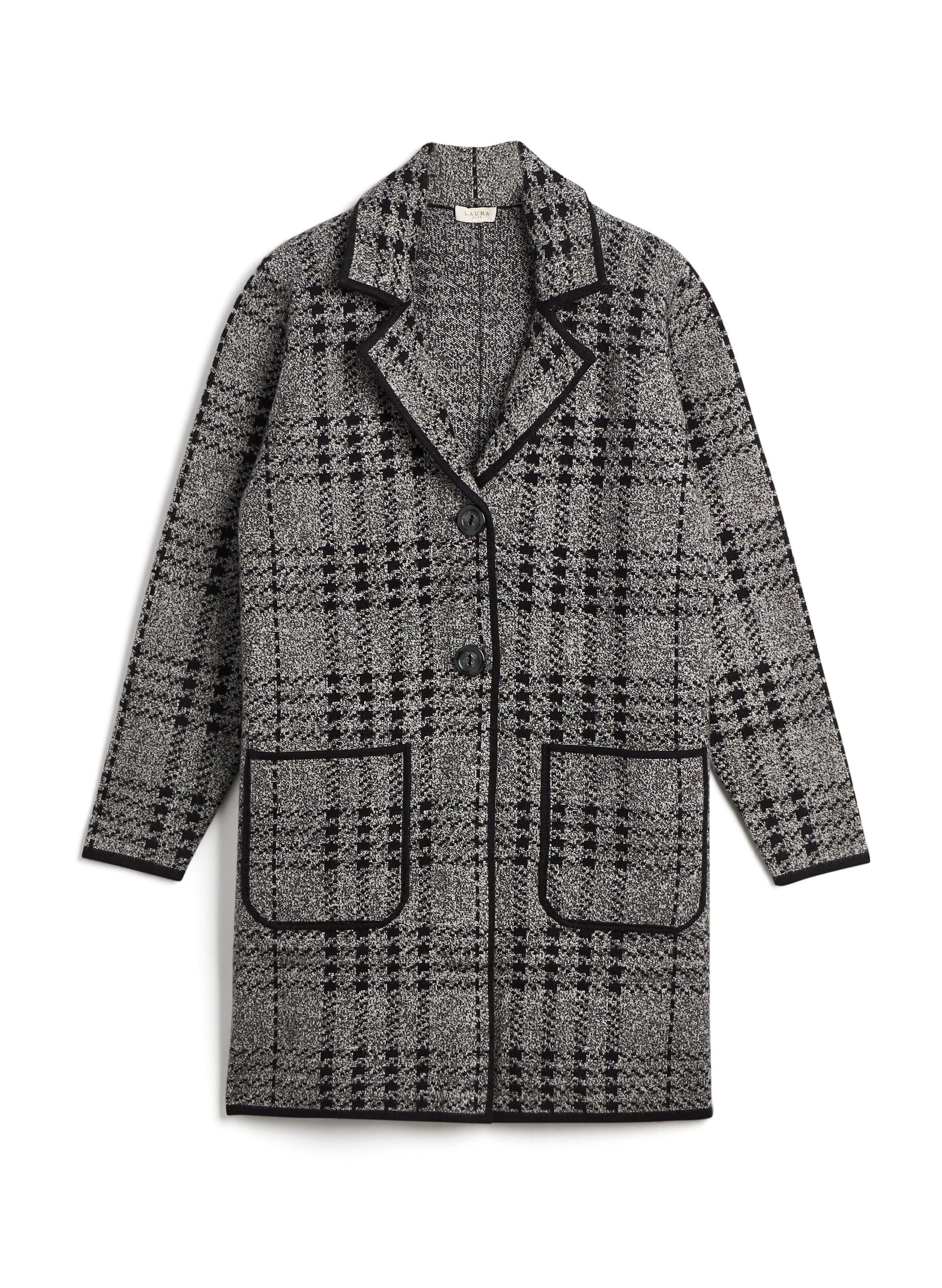 Houndstooth Button Front Coatigan sold by Laura product image thumbnail 3