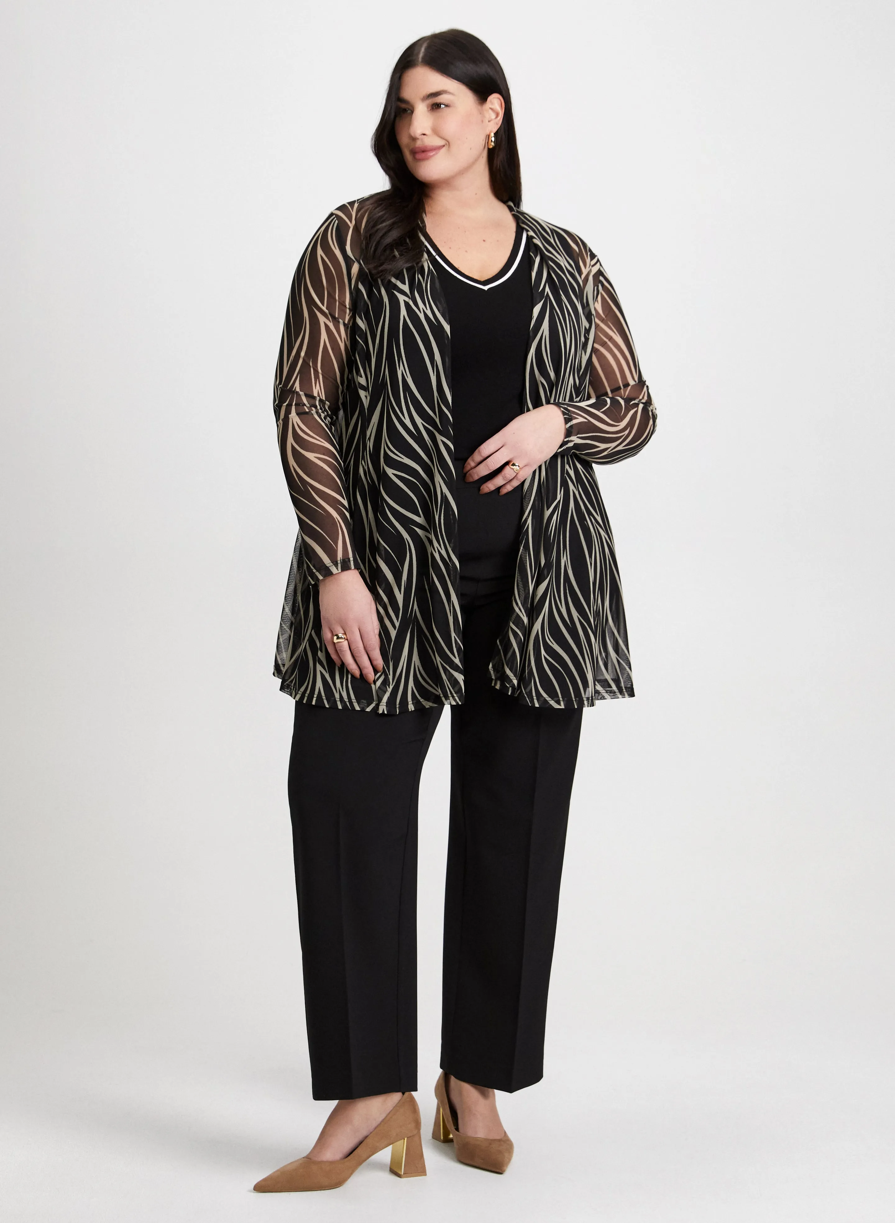 Zebra Print Top & Wide Leg Pants sold by Laura