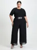 Rhinestone Motif Sweater & Wide Leg Pants sold by Laura