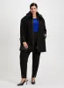 Faux Fur Collar Coat & Ruffle Sleeve Top sold by Laura