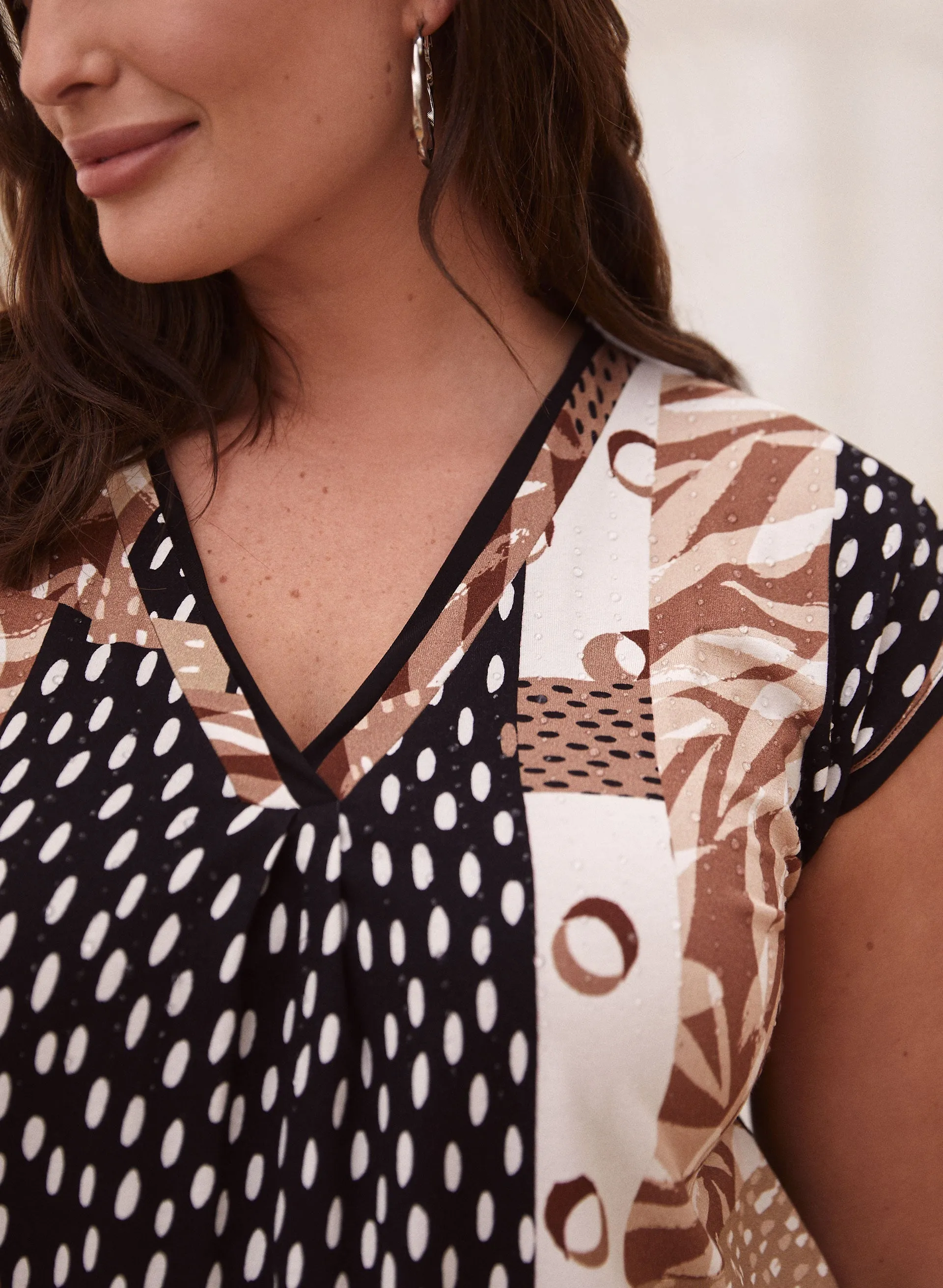 Joseph Ribkoff - Patchwork Print Top sold by Laura product image thumbnail 2