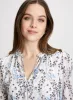 Floral Ruffle Neck Blouse sold by Laura