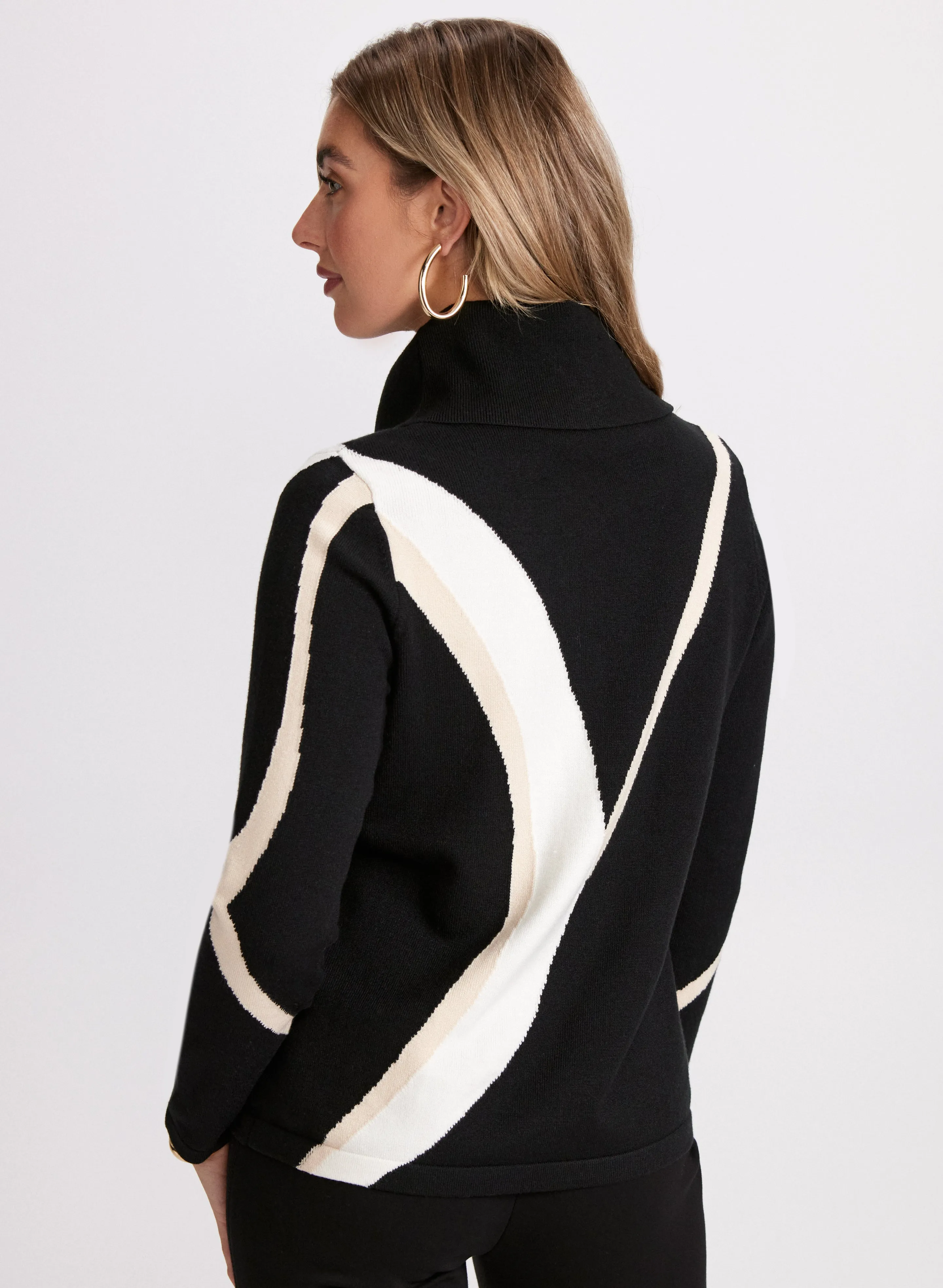 Colour Block Turtleneck Sweater sold by Laura product image thumbnail 4