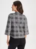 Plaid Mock Neck Cardigan sold by Laura