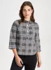 Plaid Mock Neck Cardigan sold by Laura