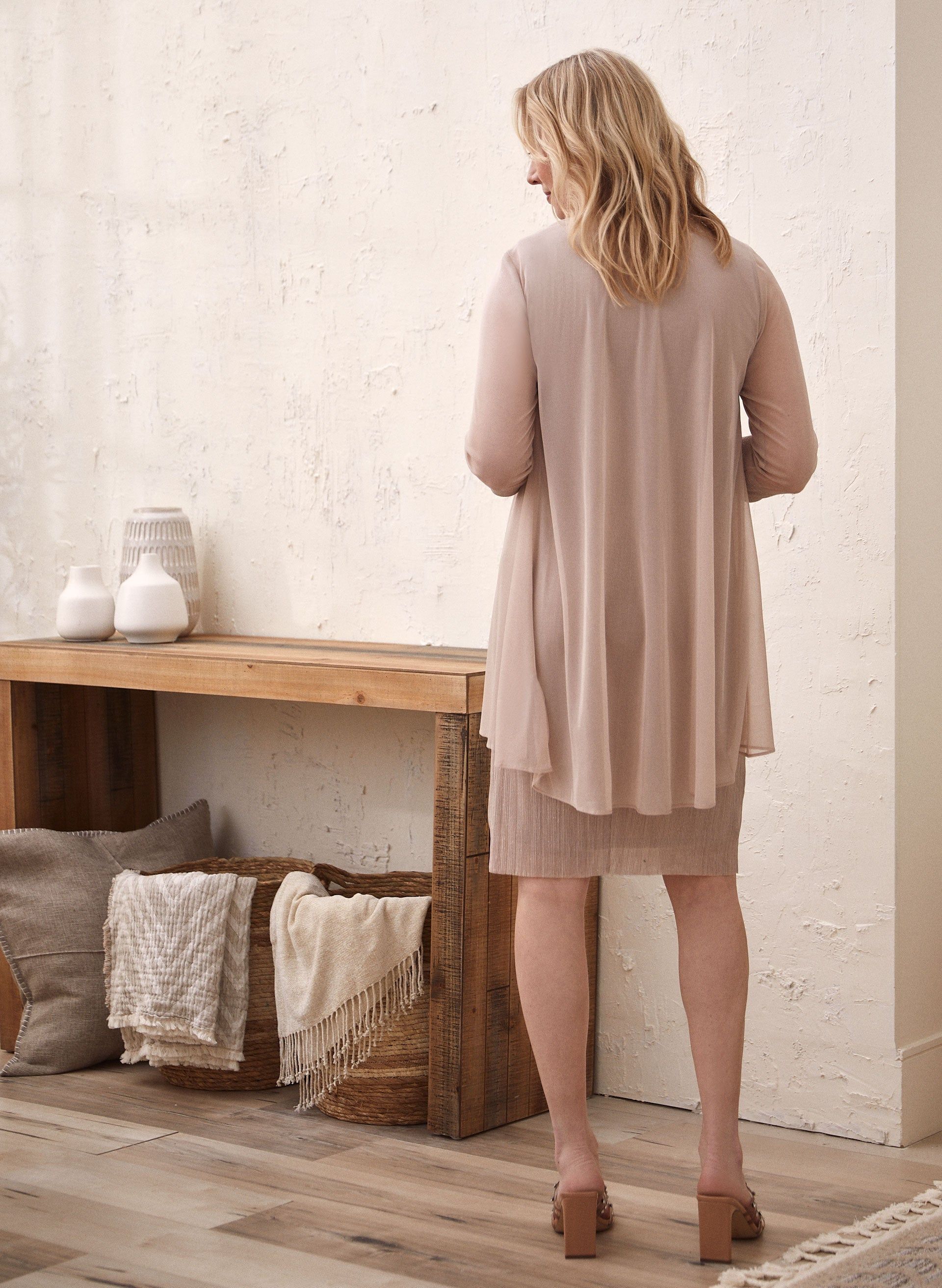 Jewel Detail Dress & Jacket Set sold by Laura product image thumbnail 3