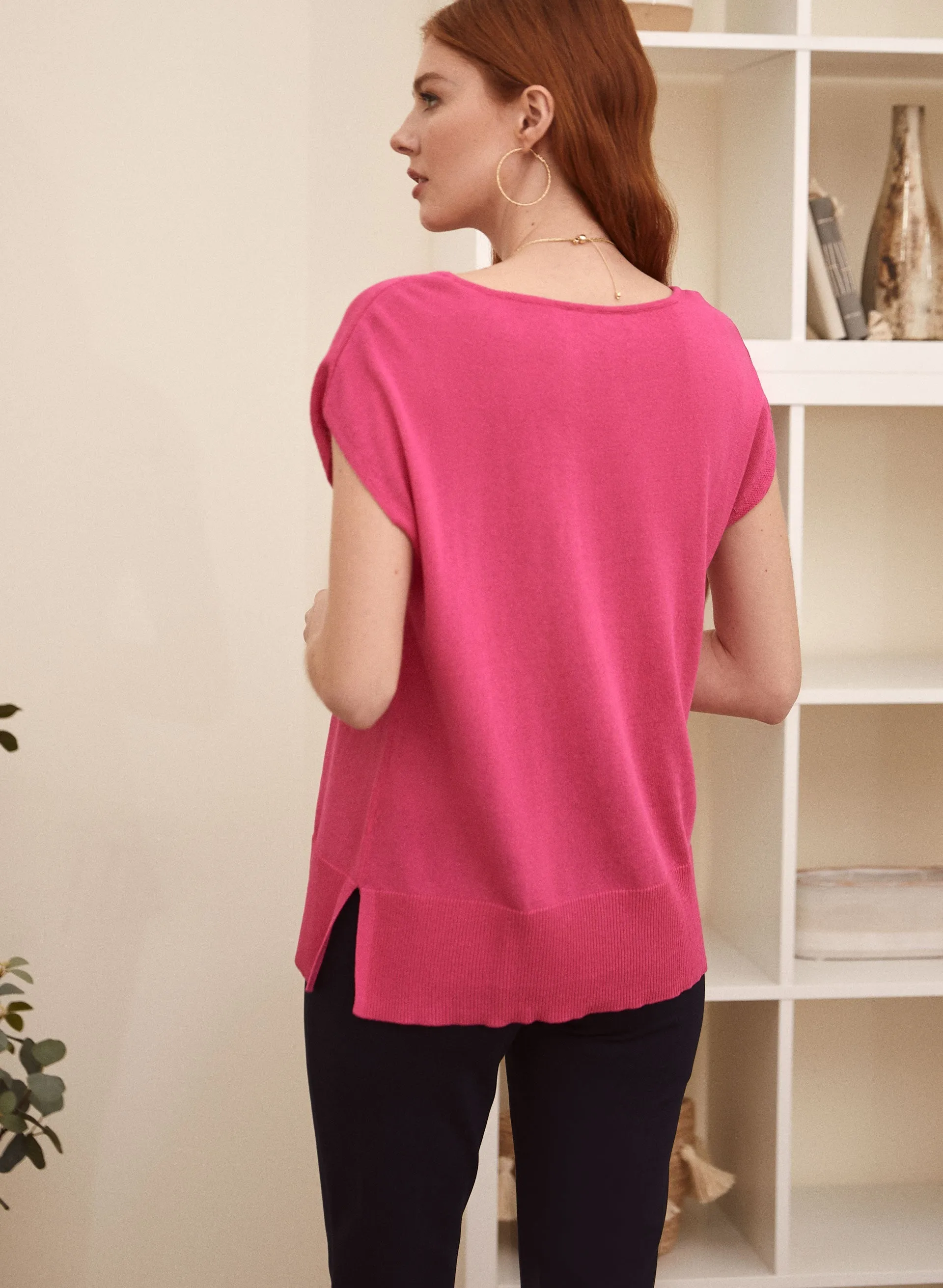 Slit Detail Knit Top sold by Laura product image thumbnail 4