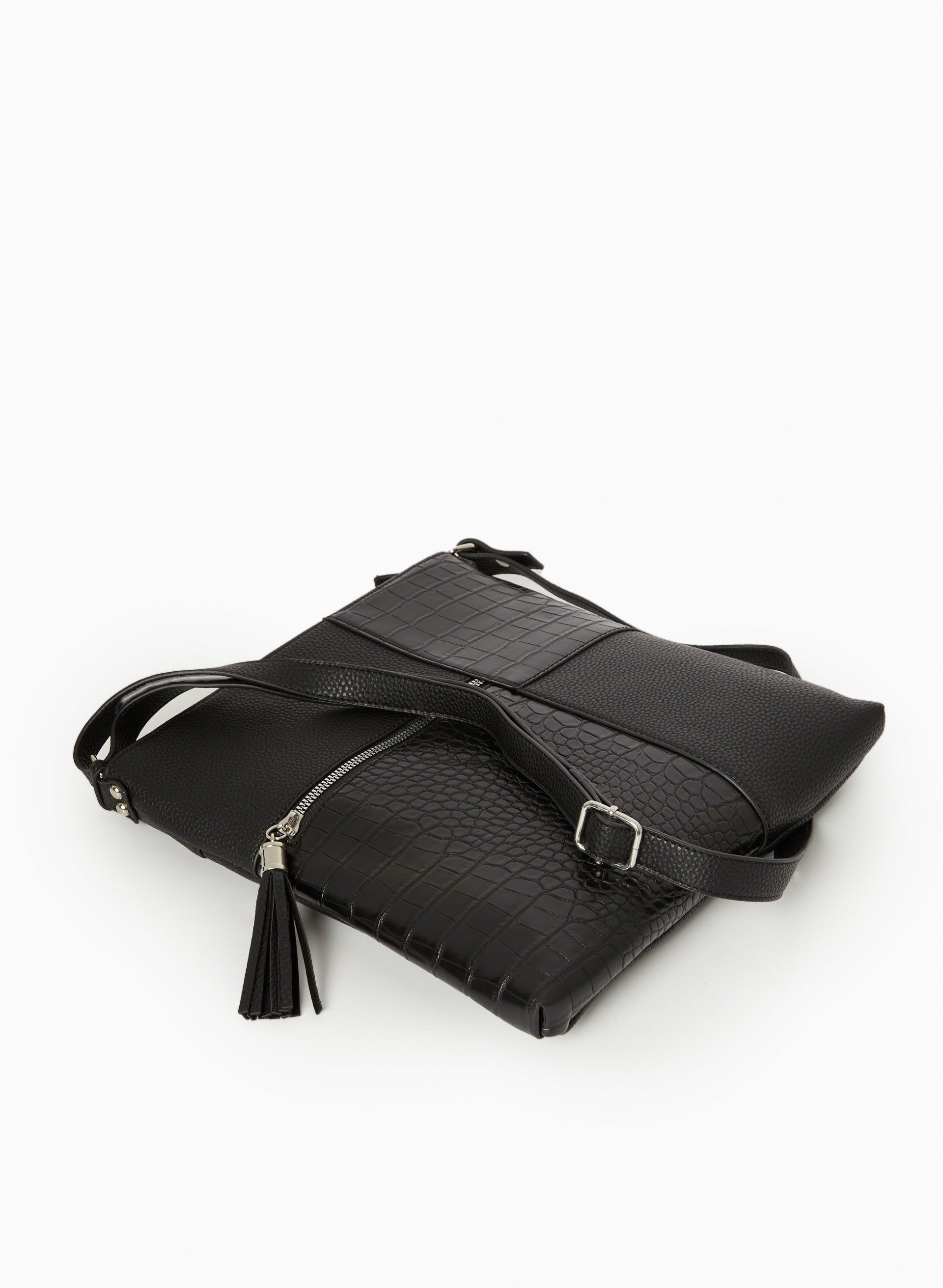 Textured Patchwork Crossbody Bag sold by Laura product image thumbnail 4