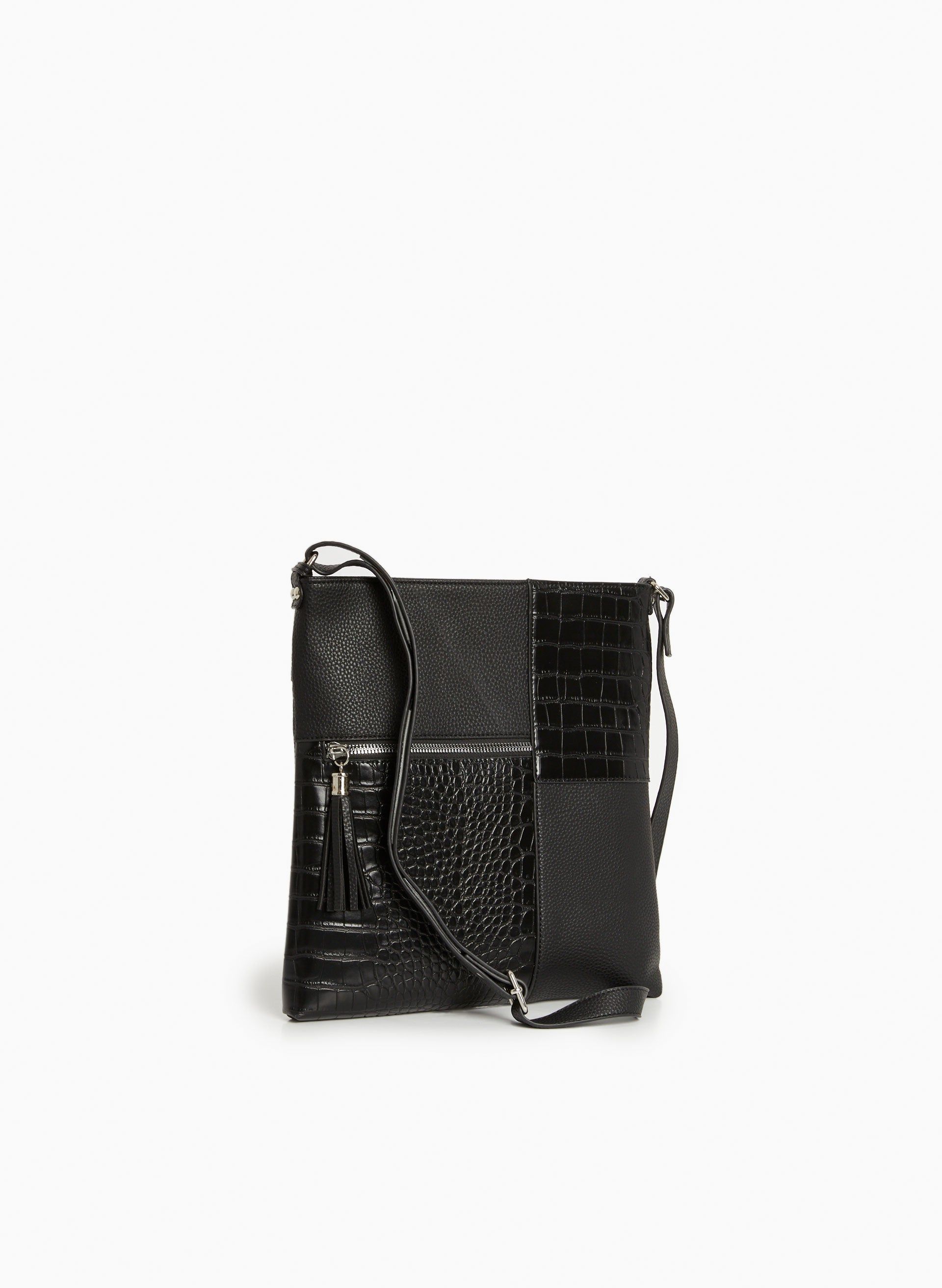 Textured Patchwork Crossbody Bag sold by Laura