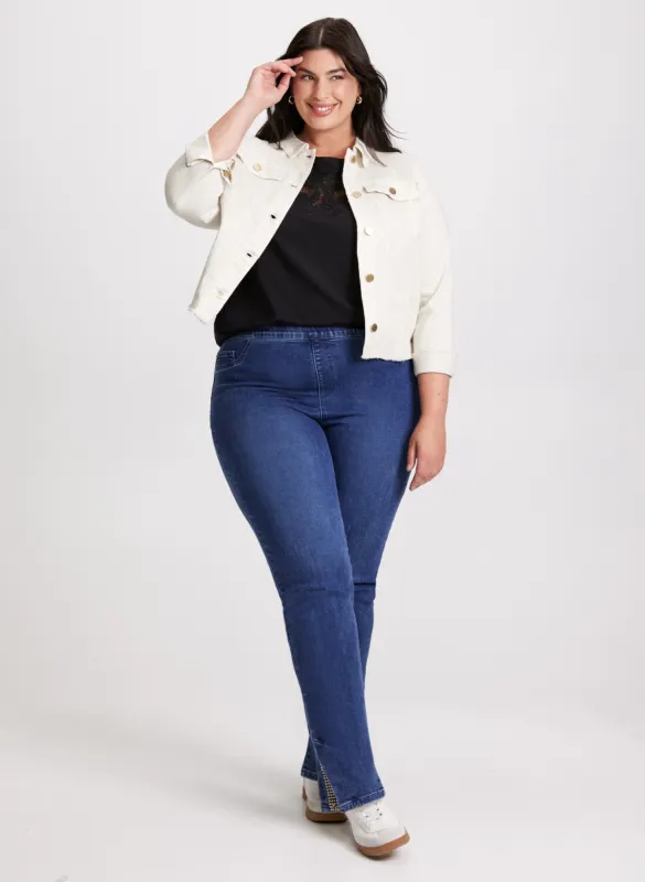 Cropped Denim Jacket & Pull-On Jeans sold by Laura
