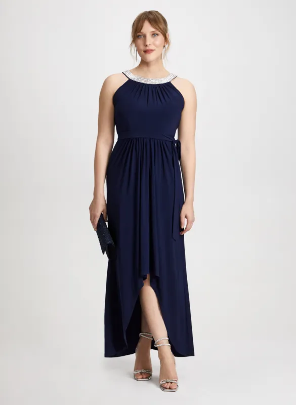 Embellished Halter Neck Dress sold by Laura