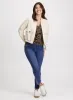 Bomber Jacket & Hem Slit Jeans sold by Laura