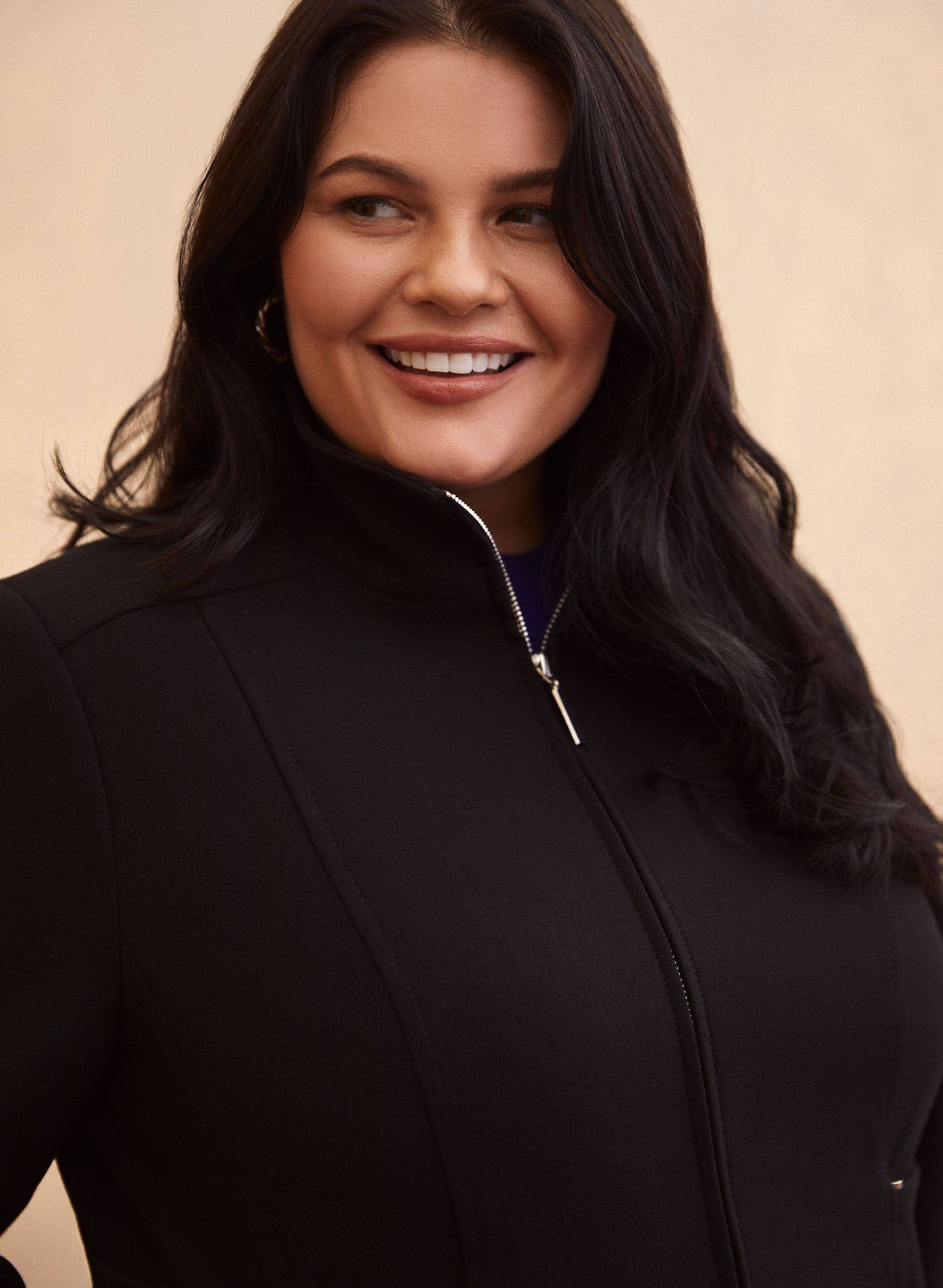 Tricotine Tab Detail Coat sold by Laura product image thumbnail 4