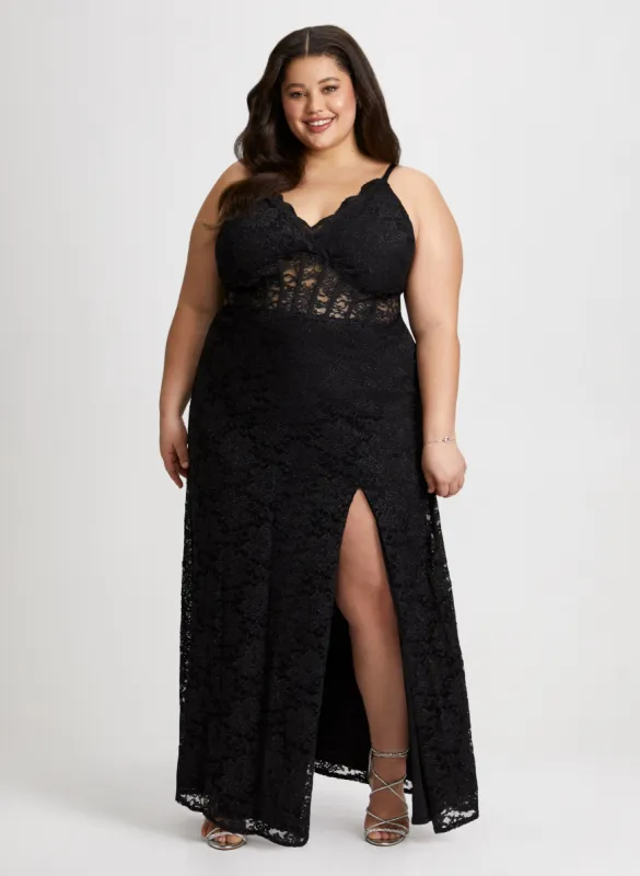 Corset-Style Lace Dress sold by Laura