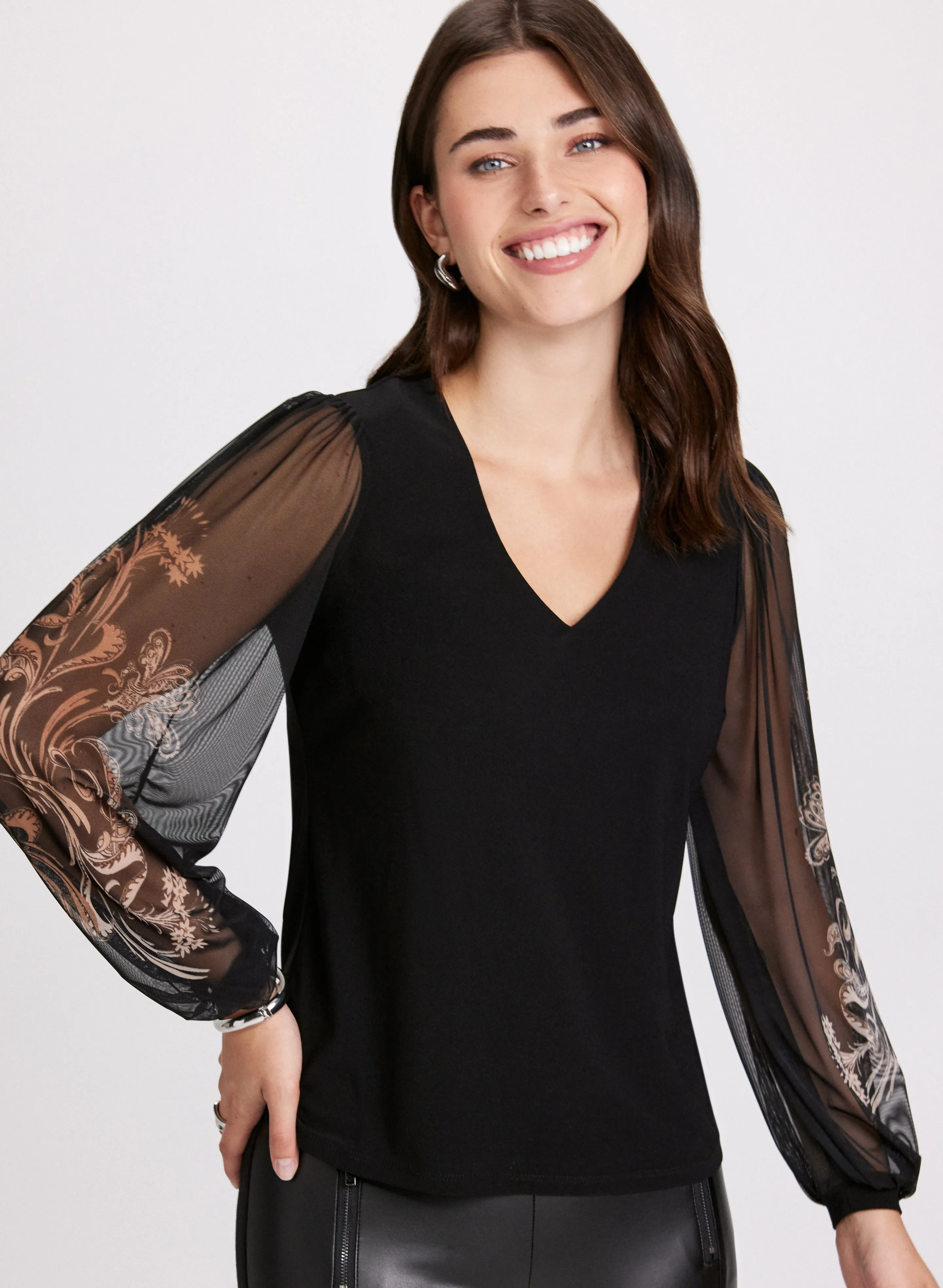 Paisley Placement Print Top sold by Laura product image thumbnail 2