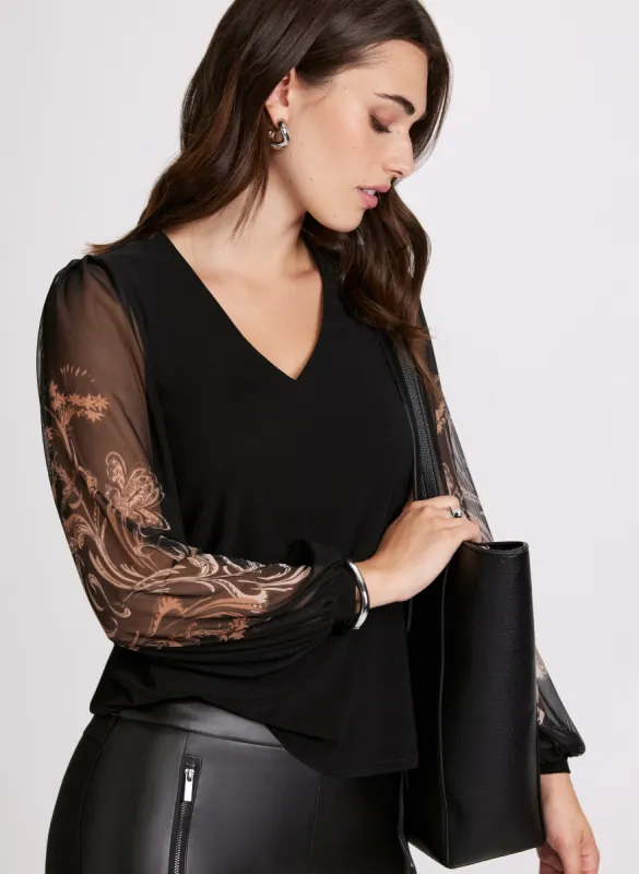 Paisley Placement Print Top sold by Laura