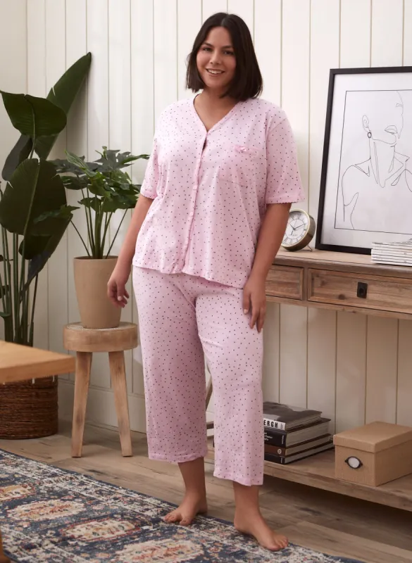 Dot Print Pyjama Set sold by Laura
