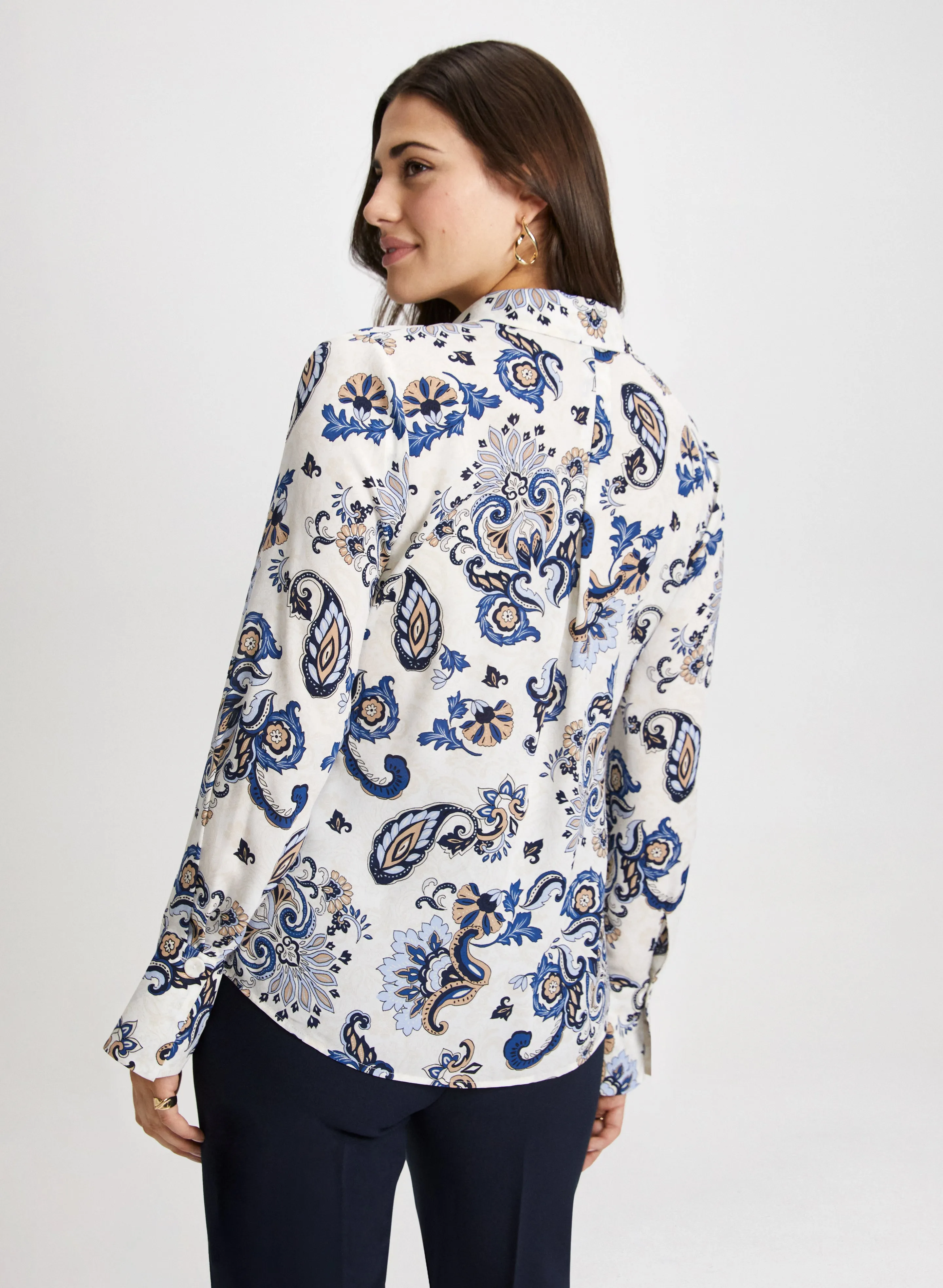 Long Sleeve Paisley Print Blouse sold by Laura product image thumbnail 4