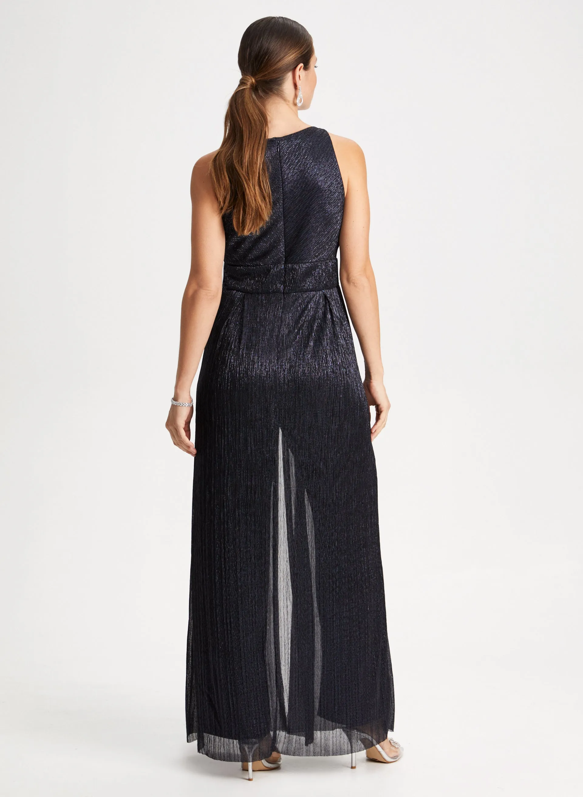 Metallic Halter Neck Jumpsuit sold by Laura product image thumbnail 3