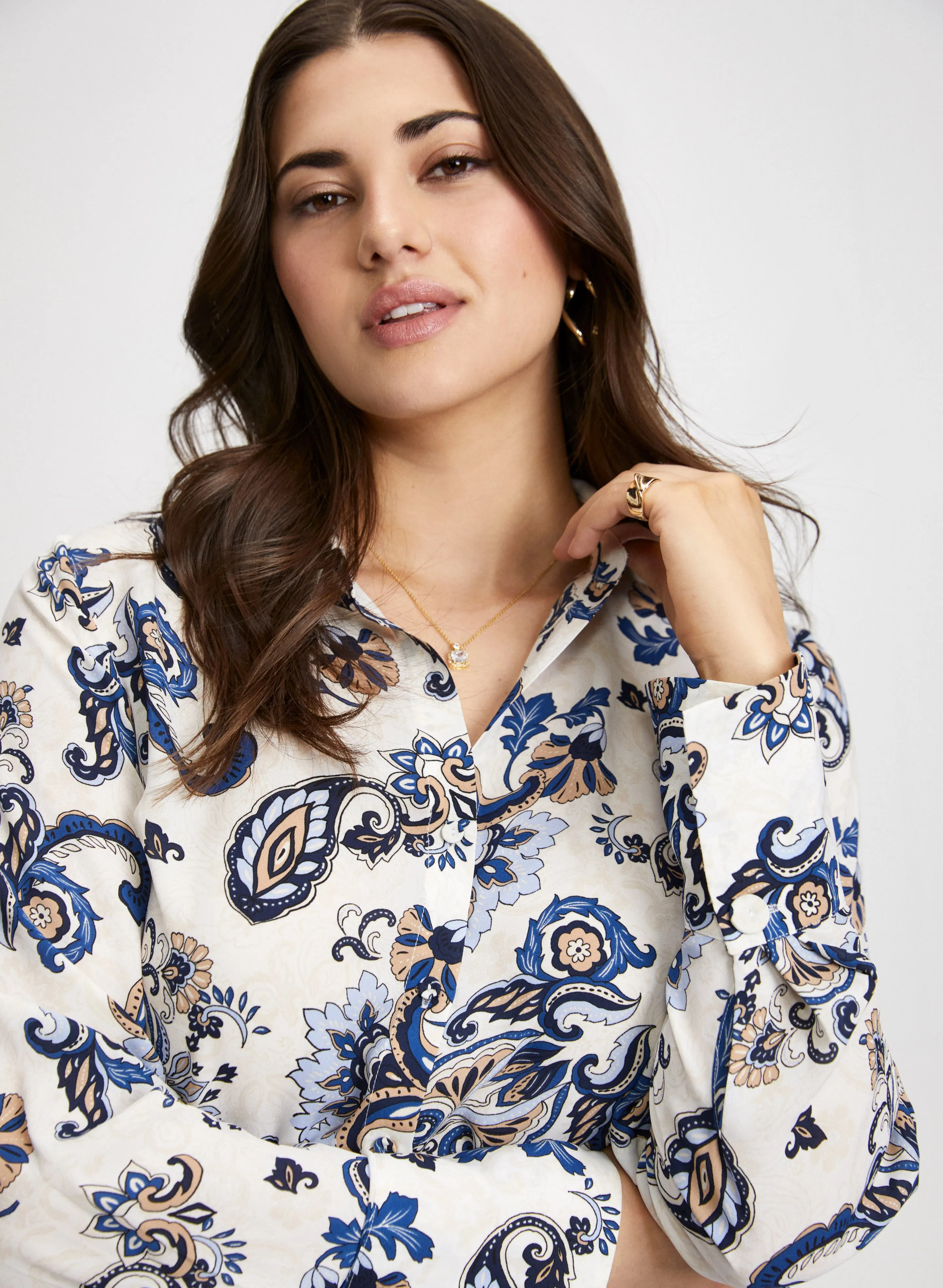 Long Sleeve Paisley Print Blouse sold by Laura product image thumbnail 2
