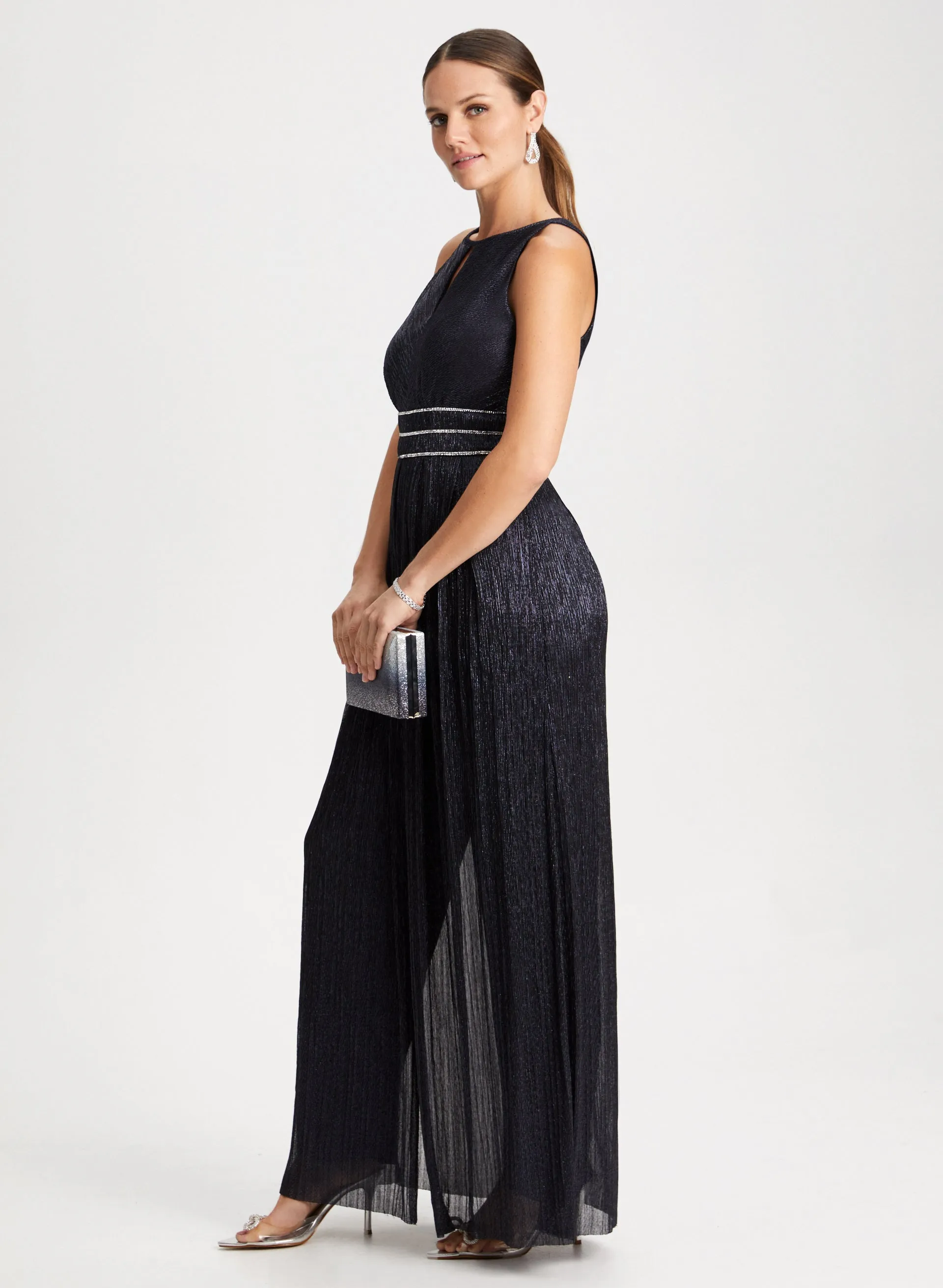 Metallic Halter Neck Jumpsuit sold by Laura product image thumbnail 2