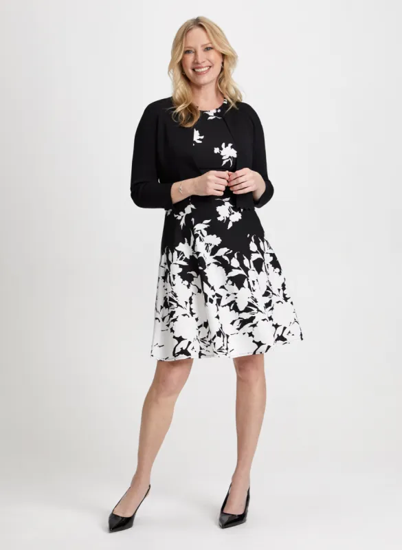 Floral Print Dress & Short Bolero sold by Laura