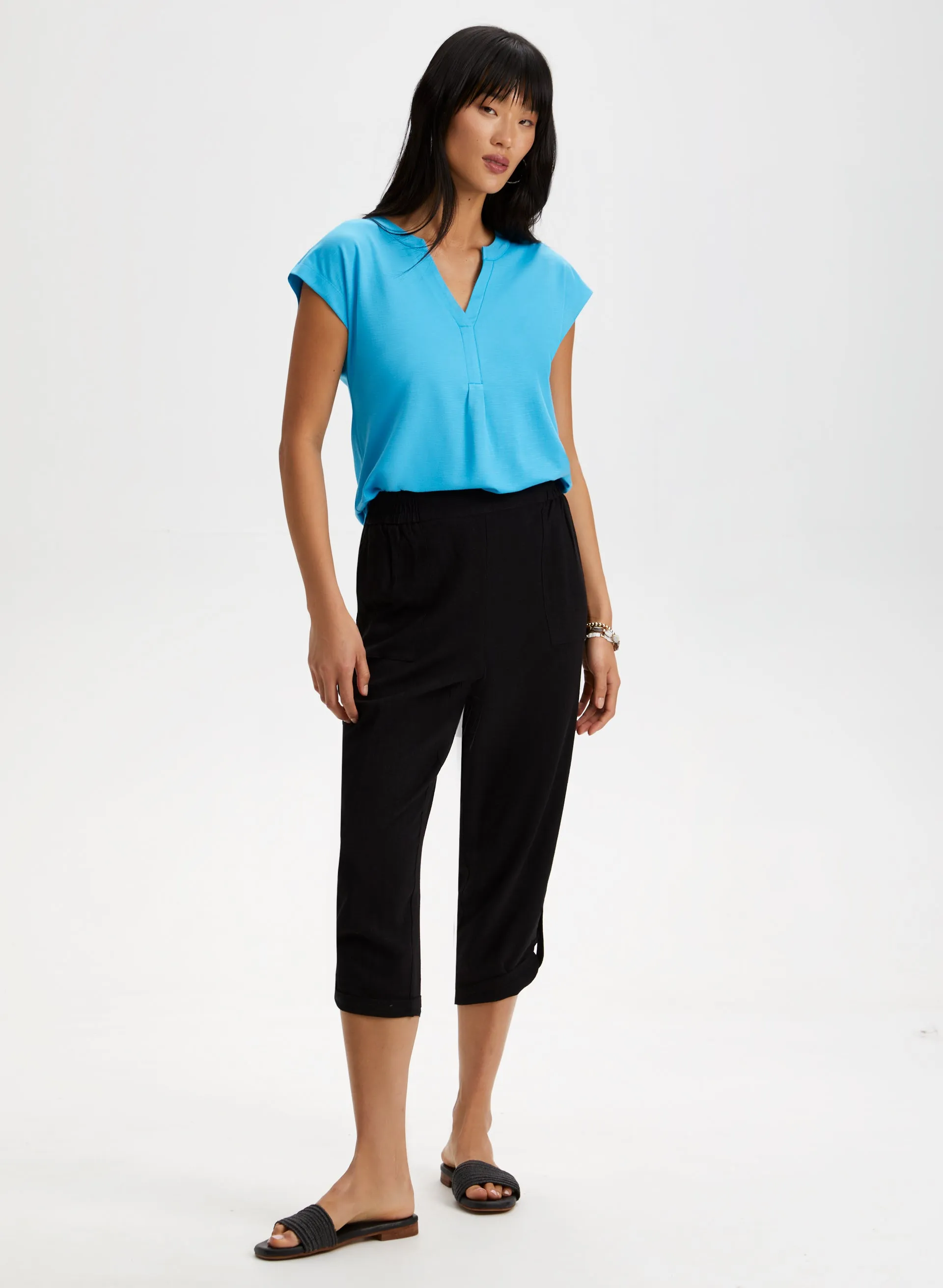 Open V-Neck Tee sold by Laura product image thumbnail 3