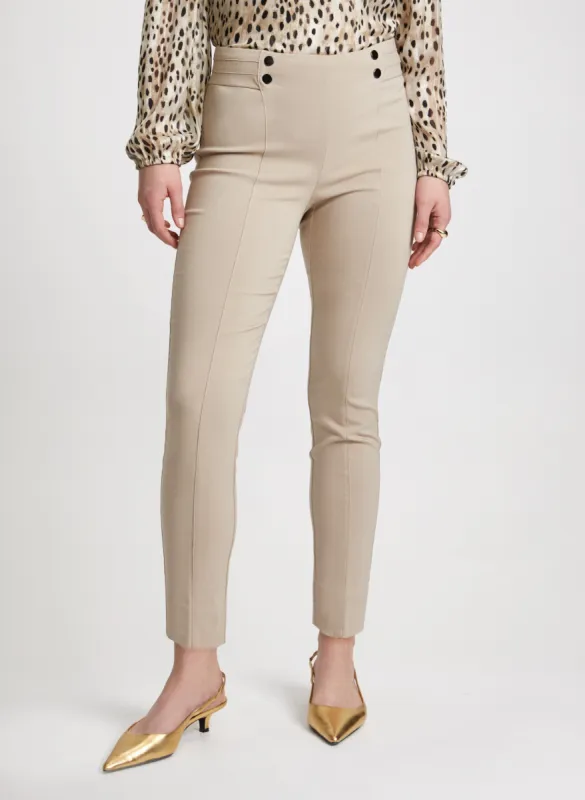 Slim Leg Pull-on Bengaline Pants sold by Laura