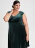 Cap Sleeve Fit & Flare Dress sold by Laura