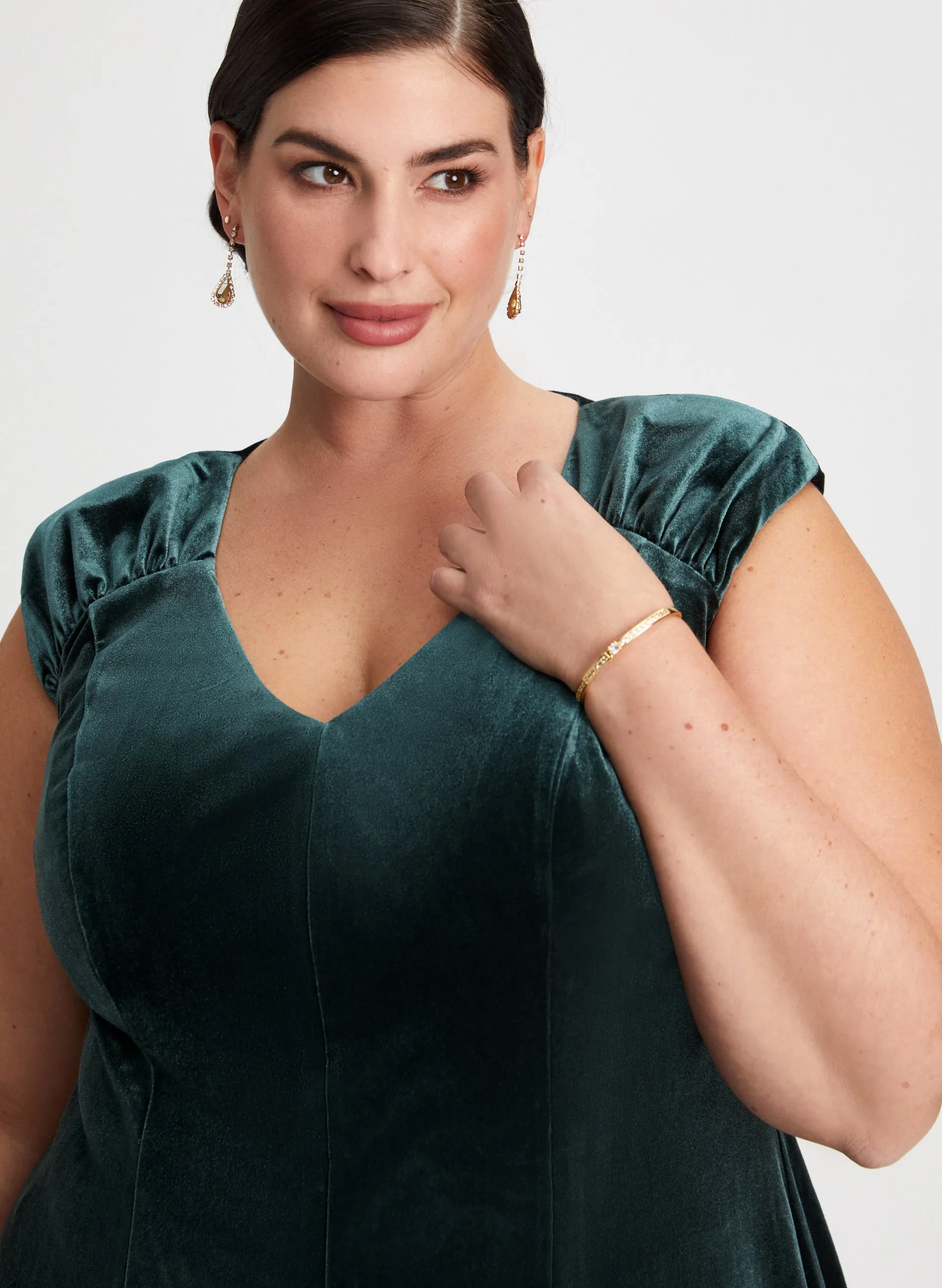 Cap Sleeve Fit & Flare Dress sold by Laura product image thumbnail 4