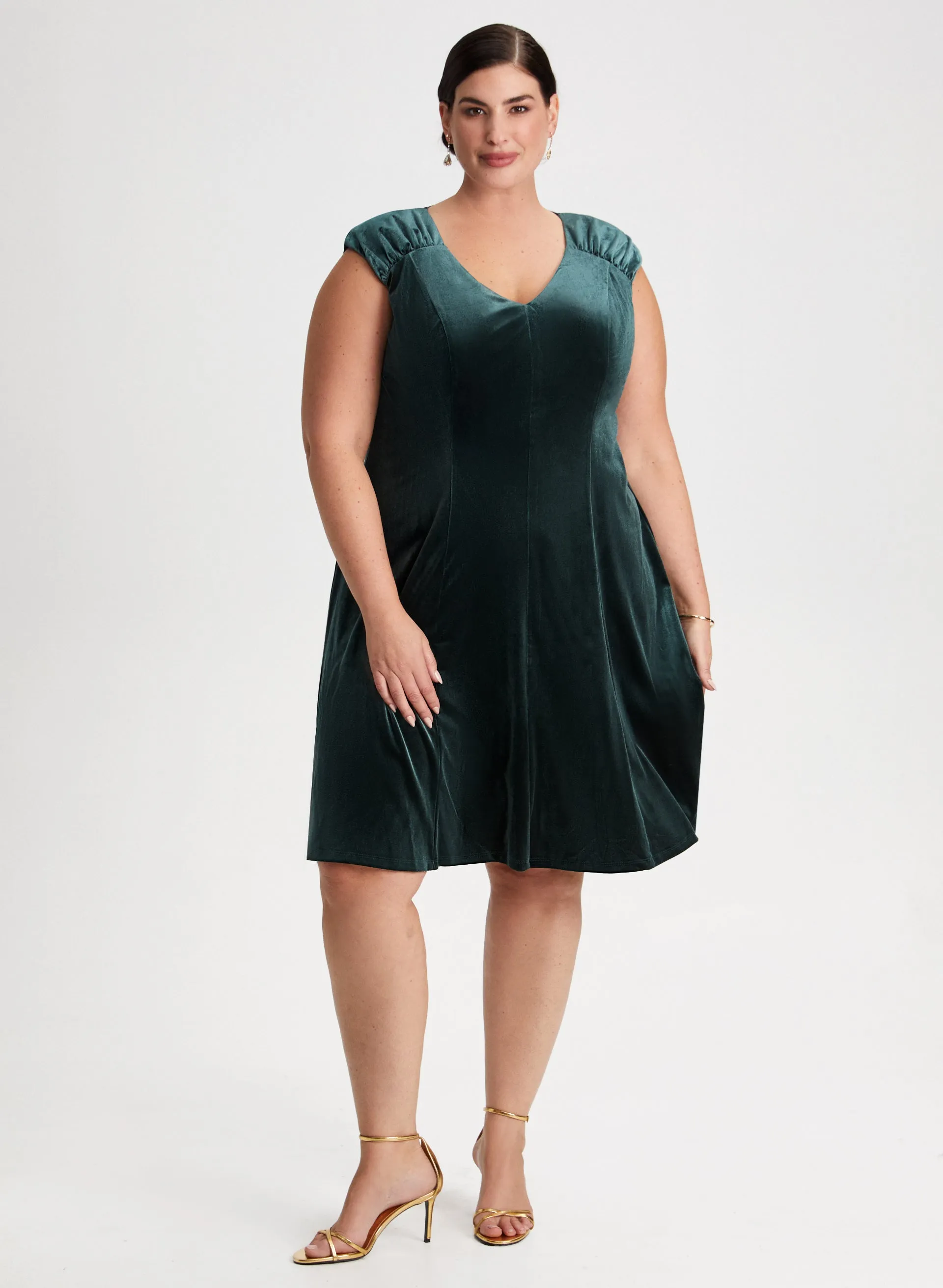 Cap Sleeve Fit & Flare Dress sold by Laura