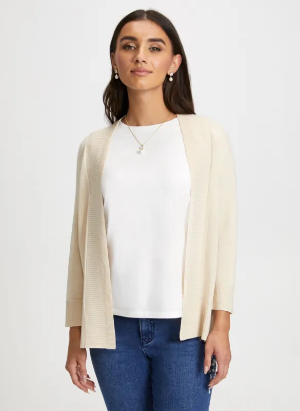 Short Rib Detail Cardigan sold by Laura