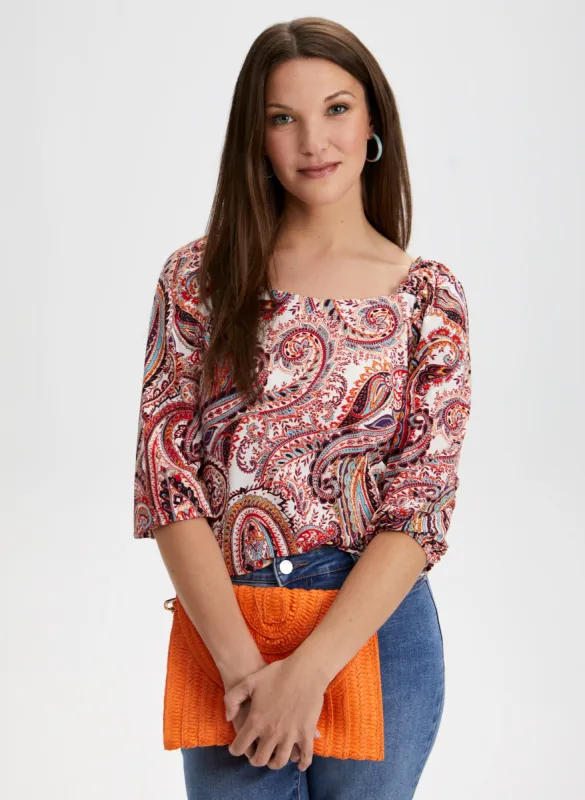Paisley Print Top sold by Laura