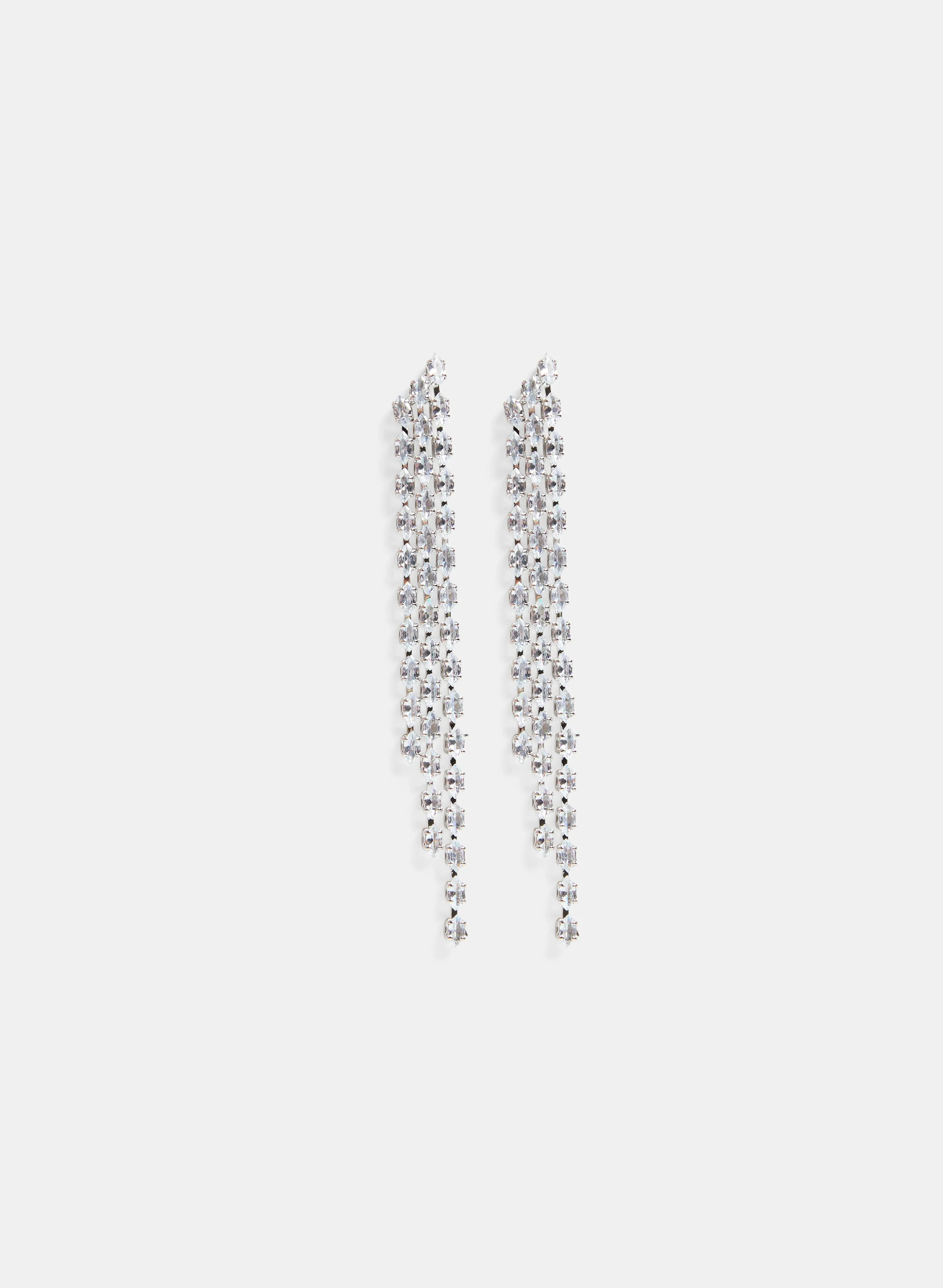Cascading Cubic Zirconia Earrings sold by Laura