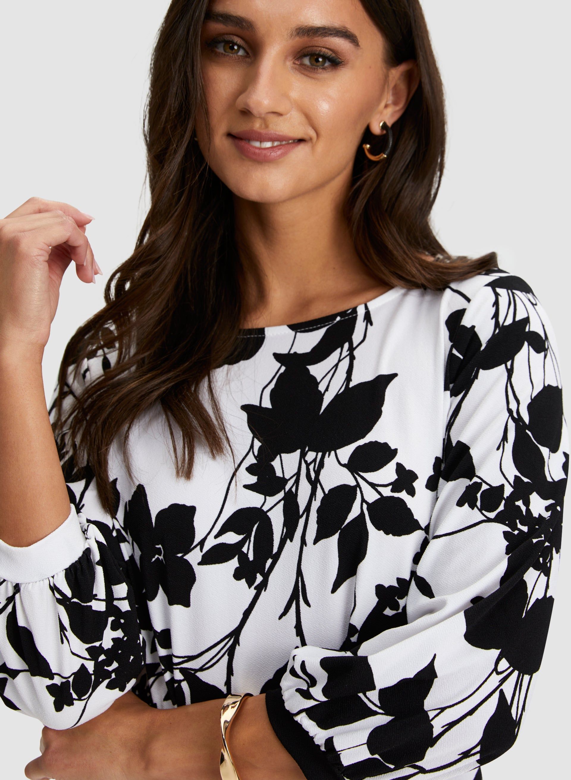 Leaf Print Top sold by Laura product image thumbnail 3