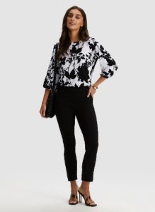 Leaf Print Top sold by Laura
