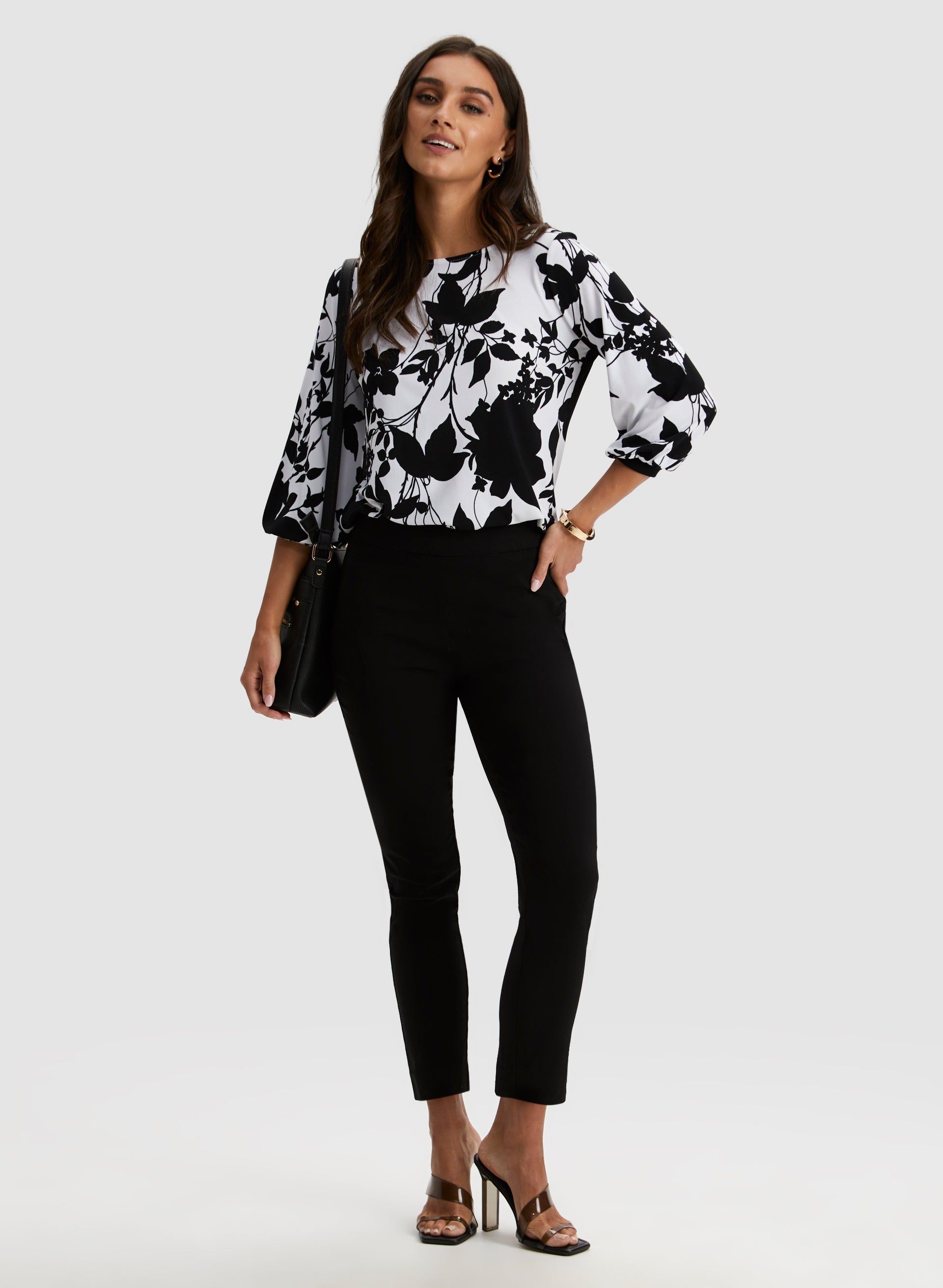Leaf Print Top sold by Laura product image thumbnail 4