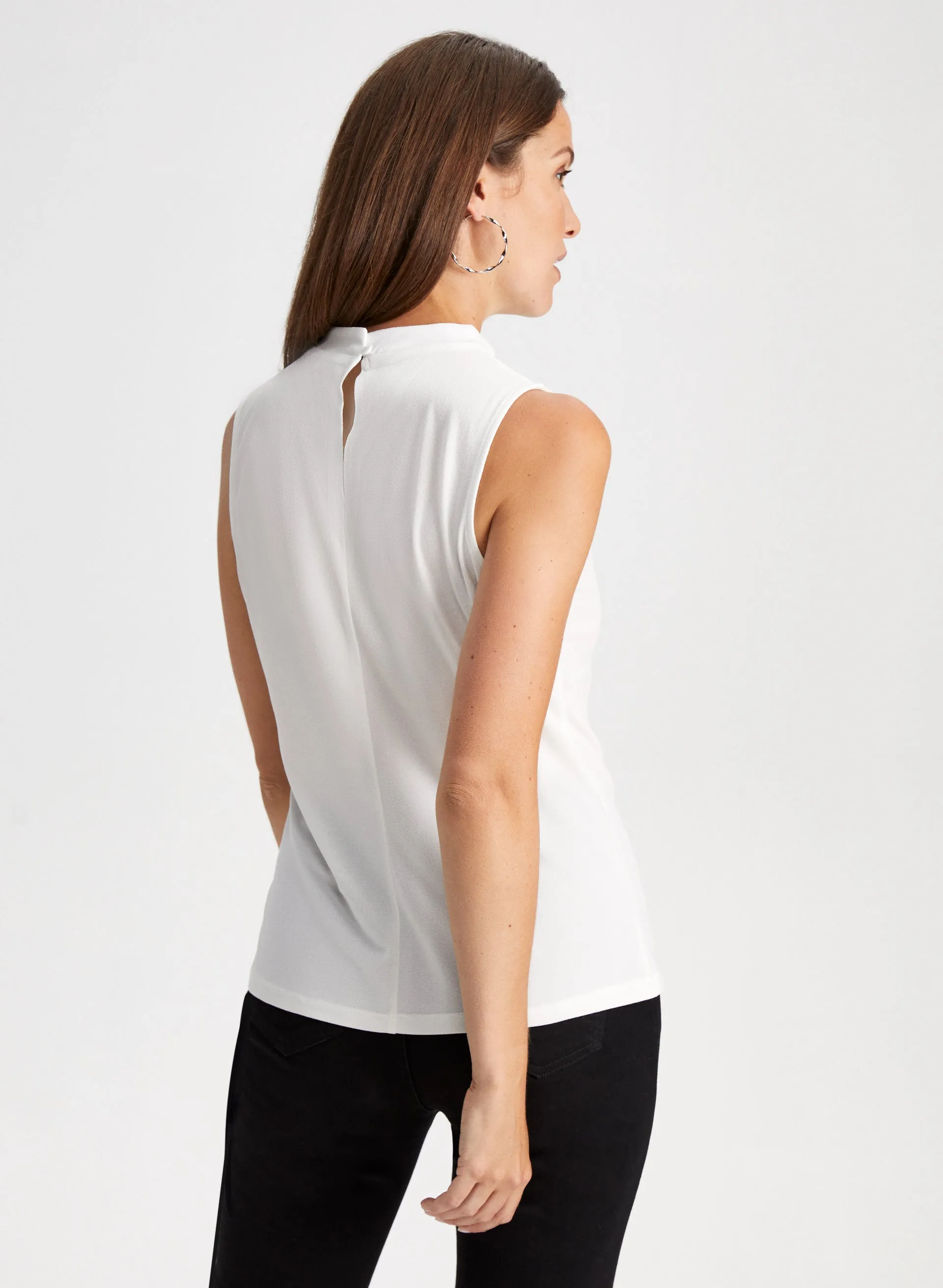 Pleated Mock Neck Top sold by Laura product image thumbnail 2