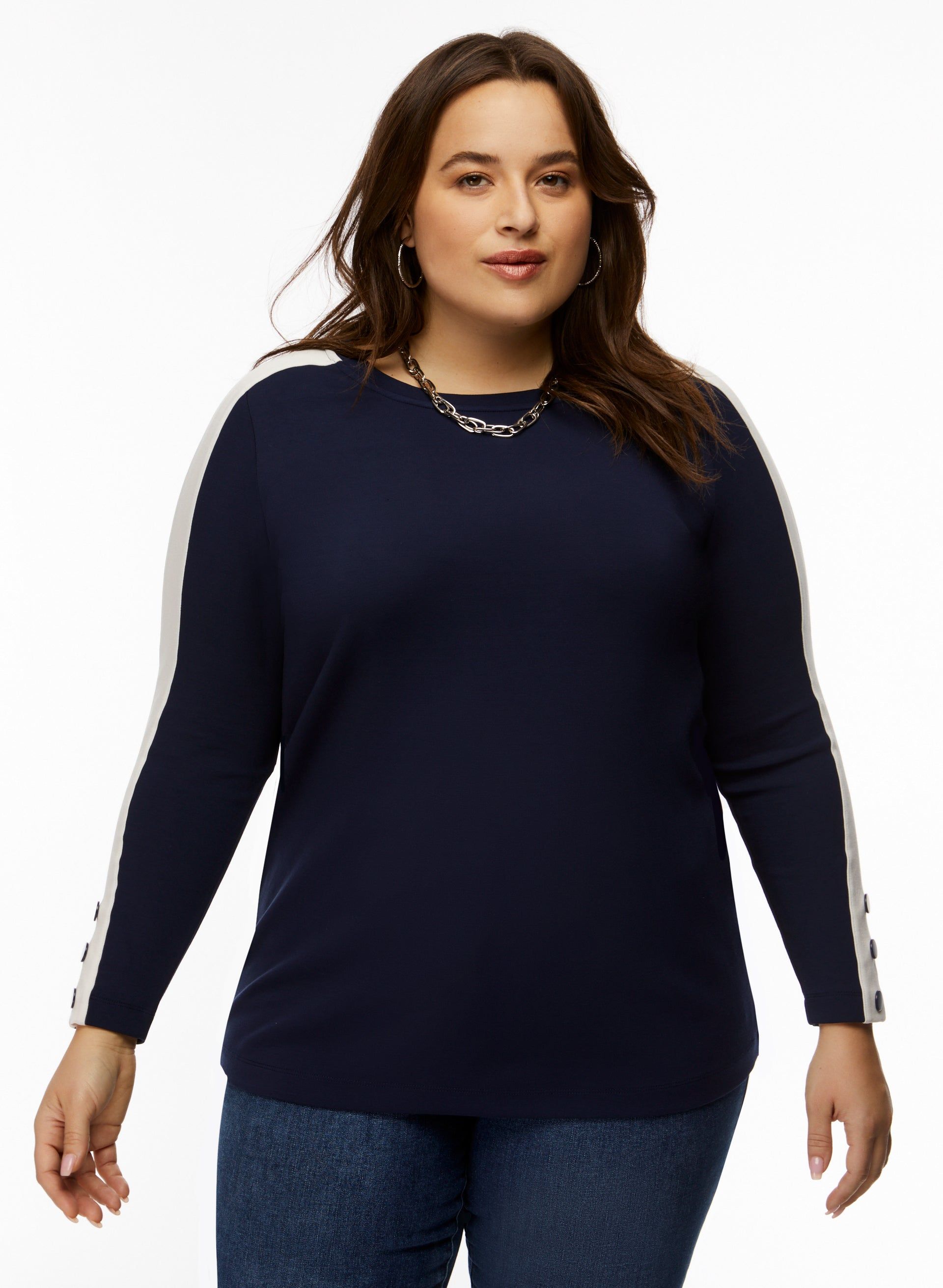 Dolman Sleeve Colour Block Top sold by Laura product image thumbnail 5
