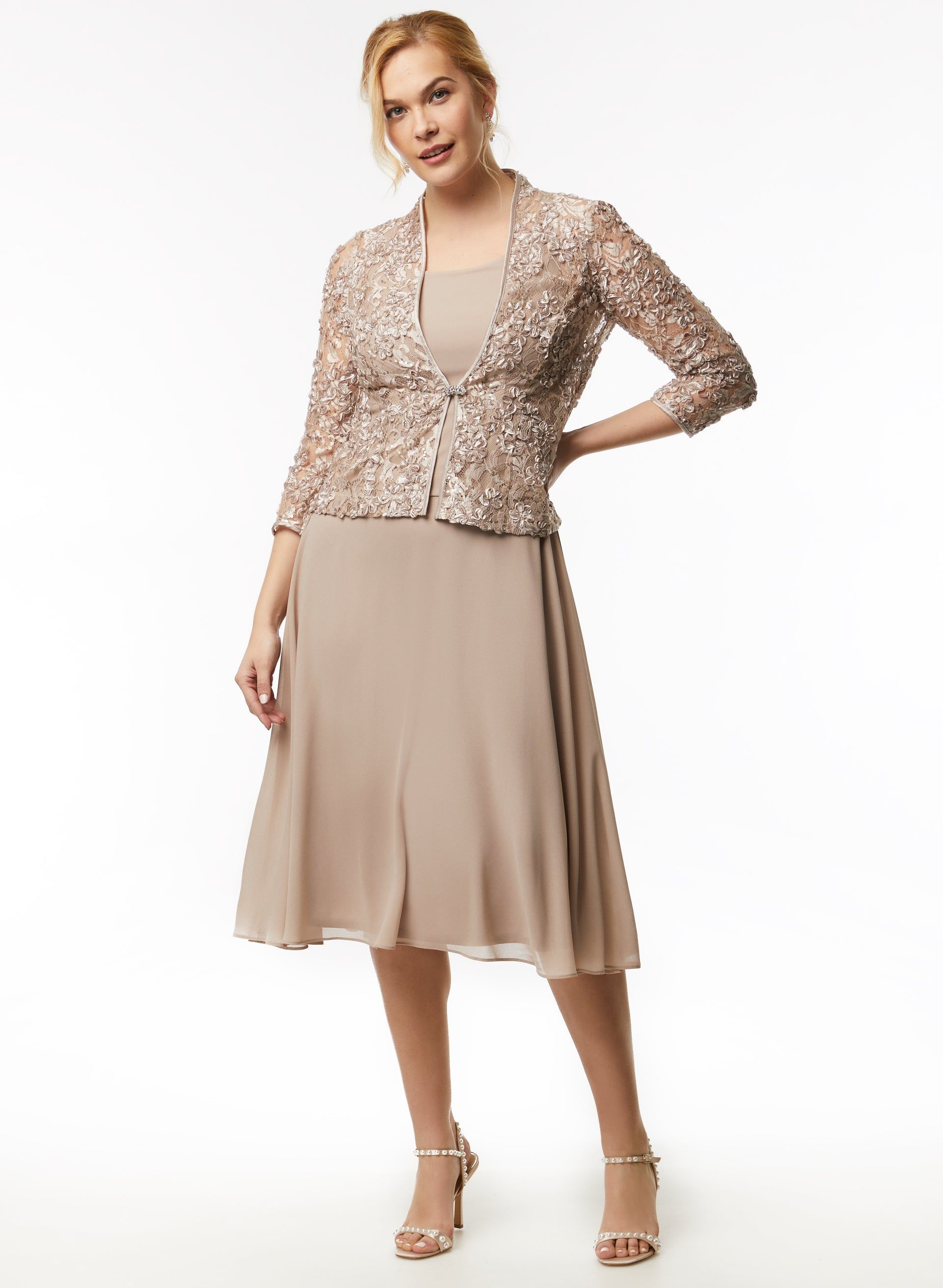 Embroidered Jacket & Dress Set sold by Laura