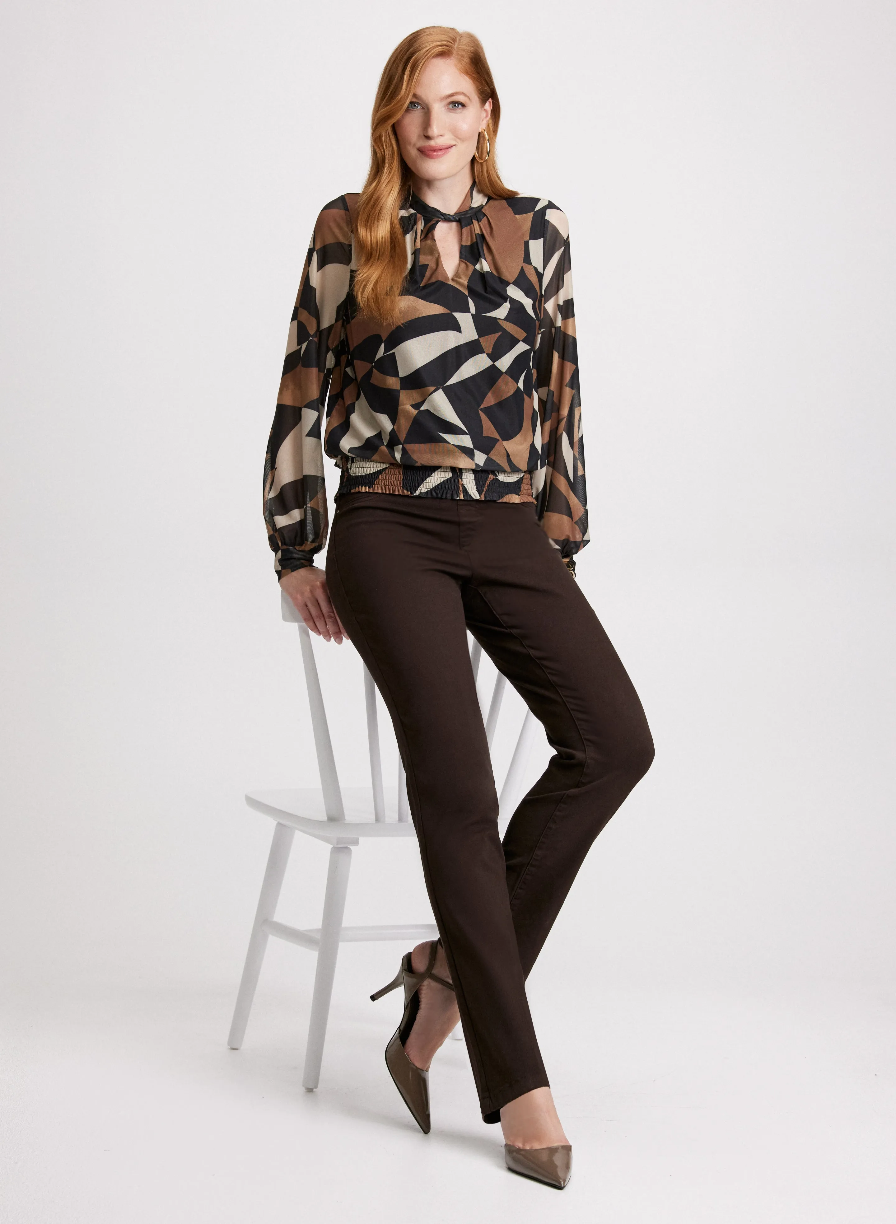 Pull-On Straight Leg Jeans sold by Laura product image thumbnail 3