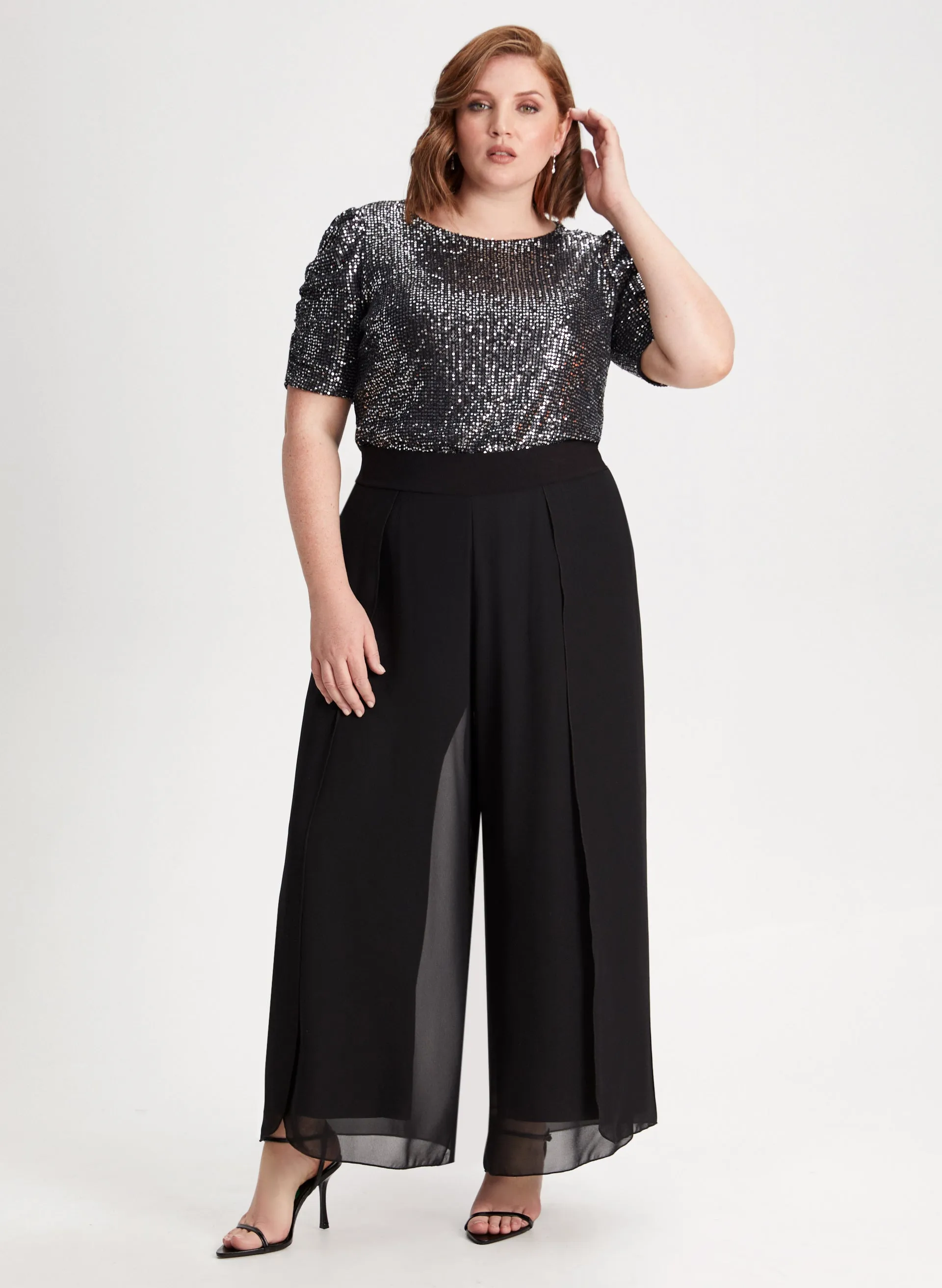 Olivia Chiffon Wide-Leg Pants sold by Laura product image thumbnail 3