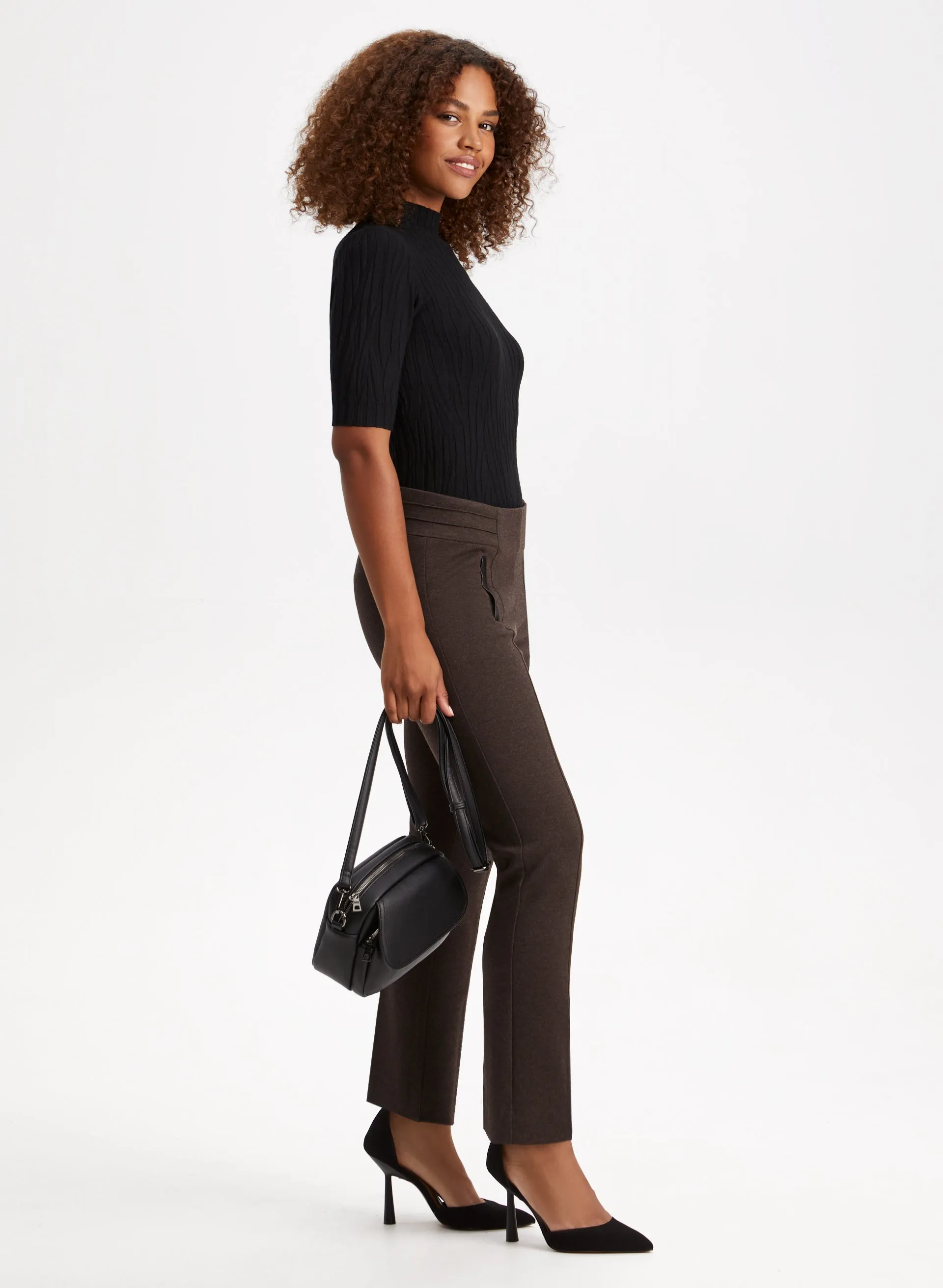 Contrast Trim Pull-On Pants sold by Laura product image thumbnail 5